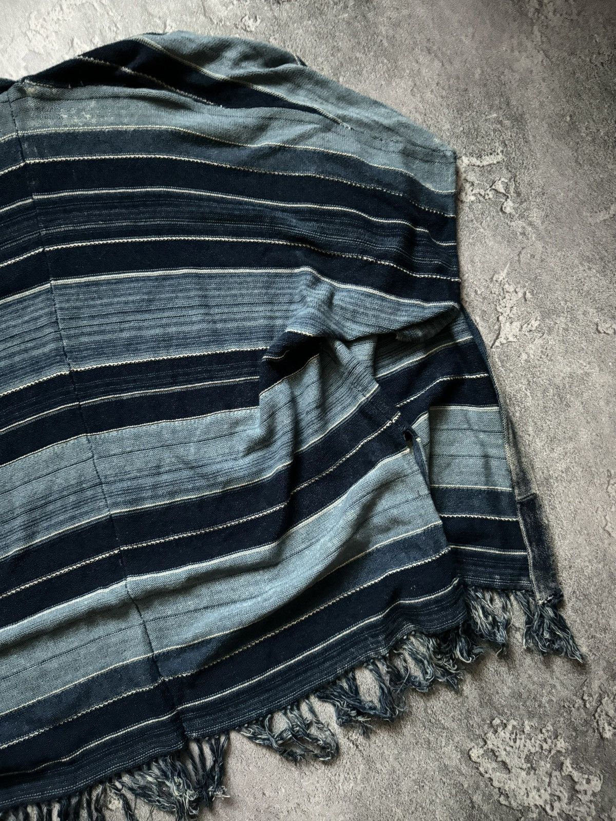 Polo Ralph Lauren × Vintage Polo Ralph Lauren L striped knitwear cape sweater poncho Size L / US 10 / IT 46 - 21 Thumbnail
