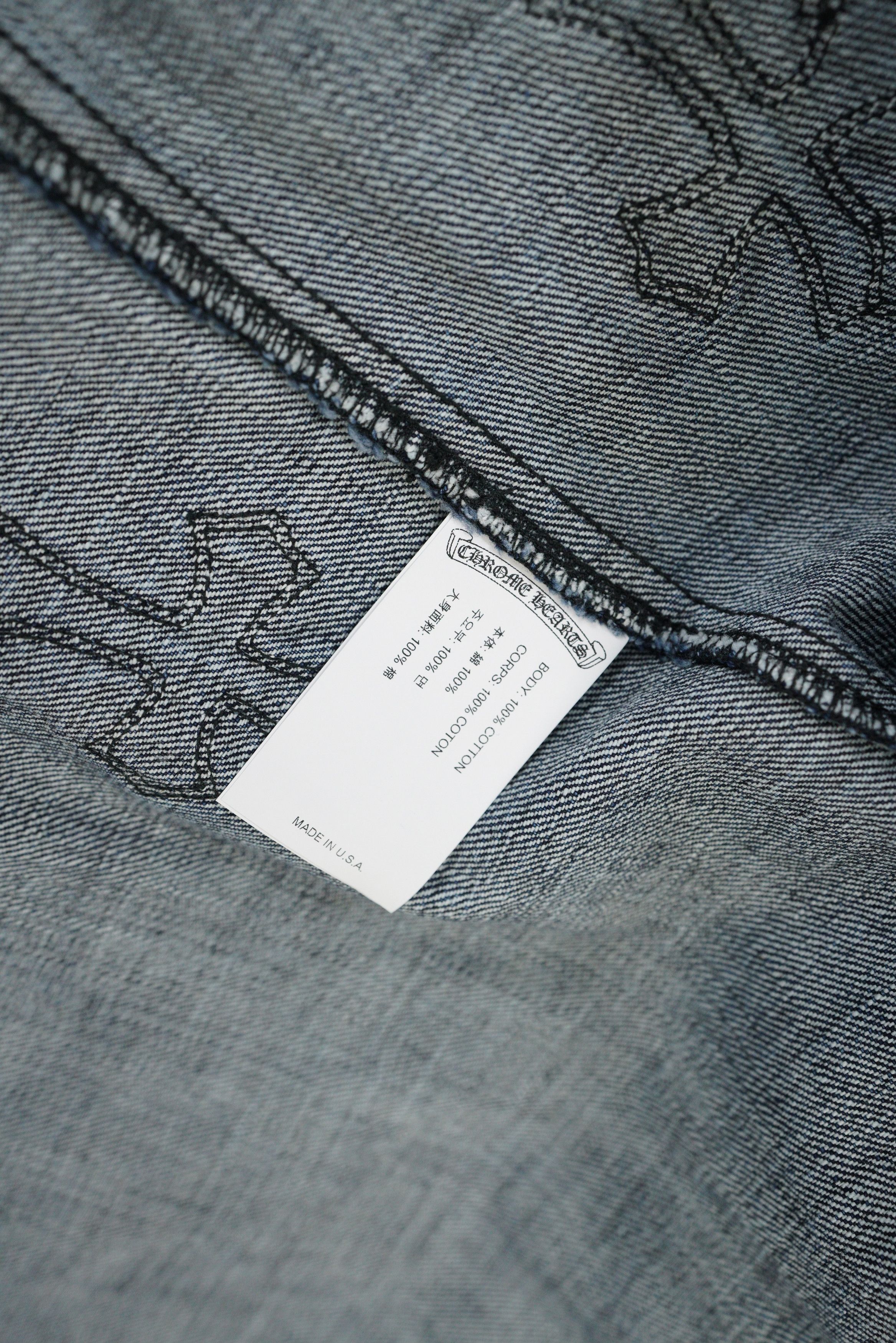 Chrome Hearts Chrome Hearts Denim Cross Shirt Size US L / EU 52-54 / 3 - 14 Thumbnail