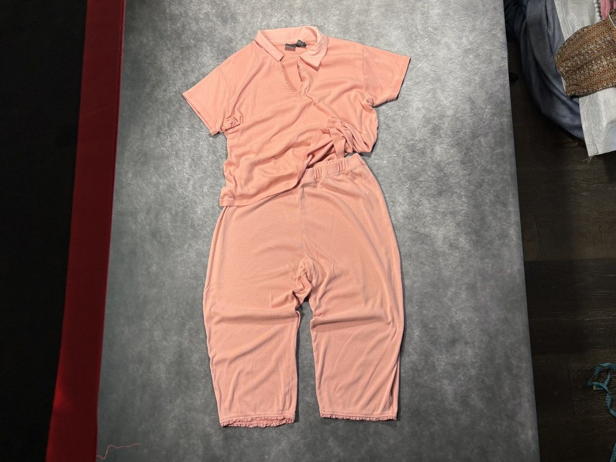 Bill Blass Vintage Pyjama Set Two Piece Beachwear Lounge 90s Cotton Size 30" / US 8 / IT 44 - 15 Thumbnail
