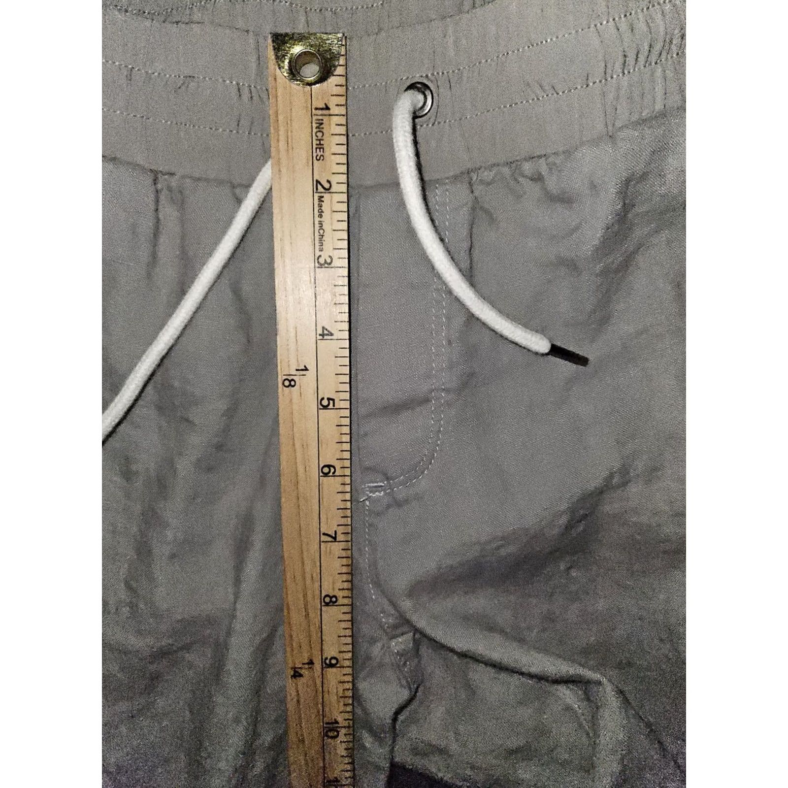 Athleta Athleta Linen Bali Cuffed Ankle Pants Women's 8 Gray Active Yoga Gym Casual Size 30" / US 8 / IT 44 - 4 Thumbnail