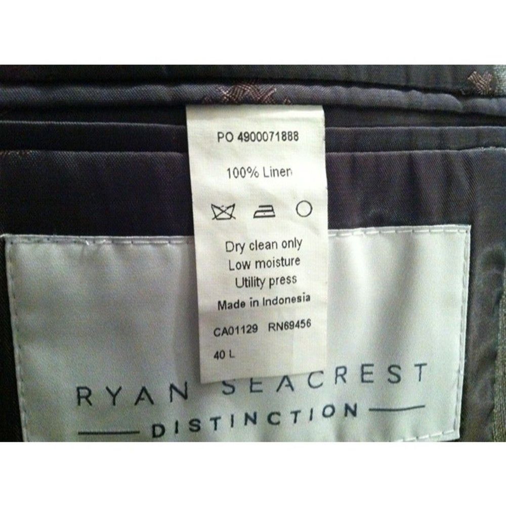 Other RYAN SEACREST MEN'S 100%LINEN SPORT COAT BLAZER JACKET 40L Size 40L - 9 Thumbnail