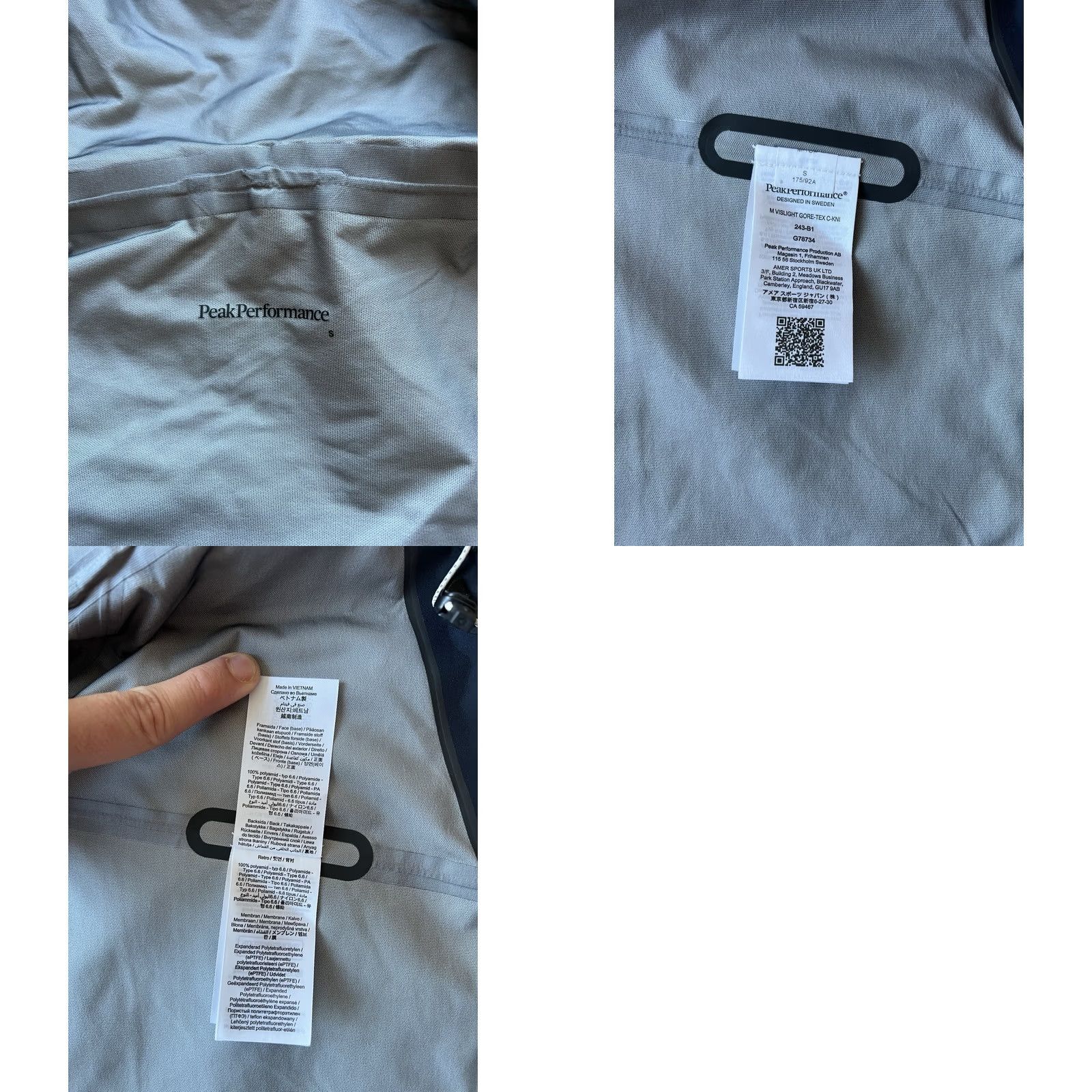 Peak Performance PEAK PERFORMANCE VISLIGHT GORE-TEX 3L SHELL JACKET MEN'S SIZE S Ski Boy/Adult? Size US S / EU 44-46 / 1 - 8 Thumbnail