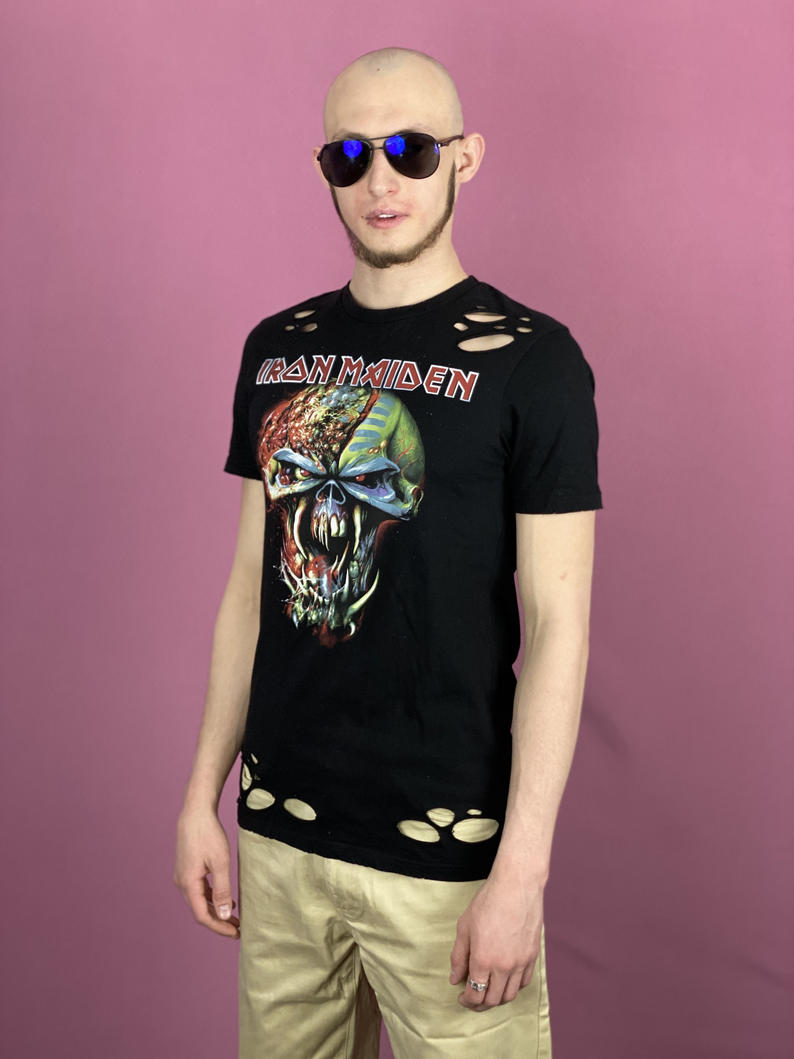 Band Tees × Iron Maiden Iron Maiden Vintage Men's Distressed T-Shirt - S Size US S / EU 44-46 / 1 - 2 Thumbnail