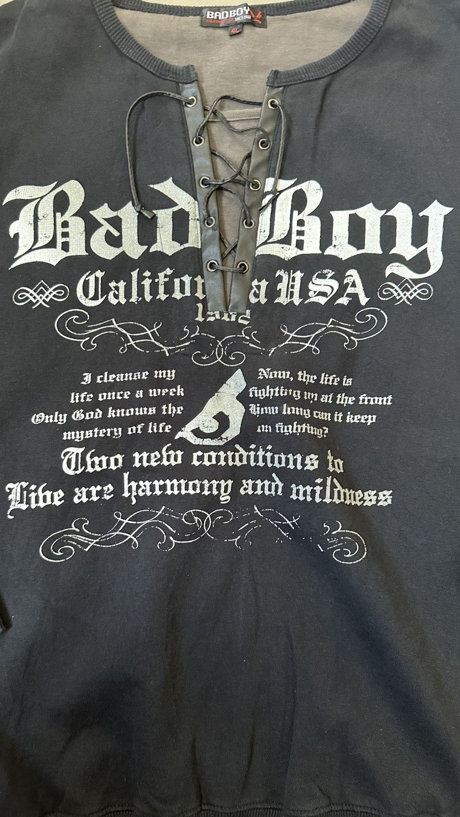 Vintage VINTAGE BAD BOYS LONG SLEEVE TEE Size US XXL / EU 58 / 5 - 2 Thumbnail