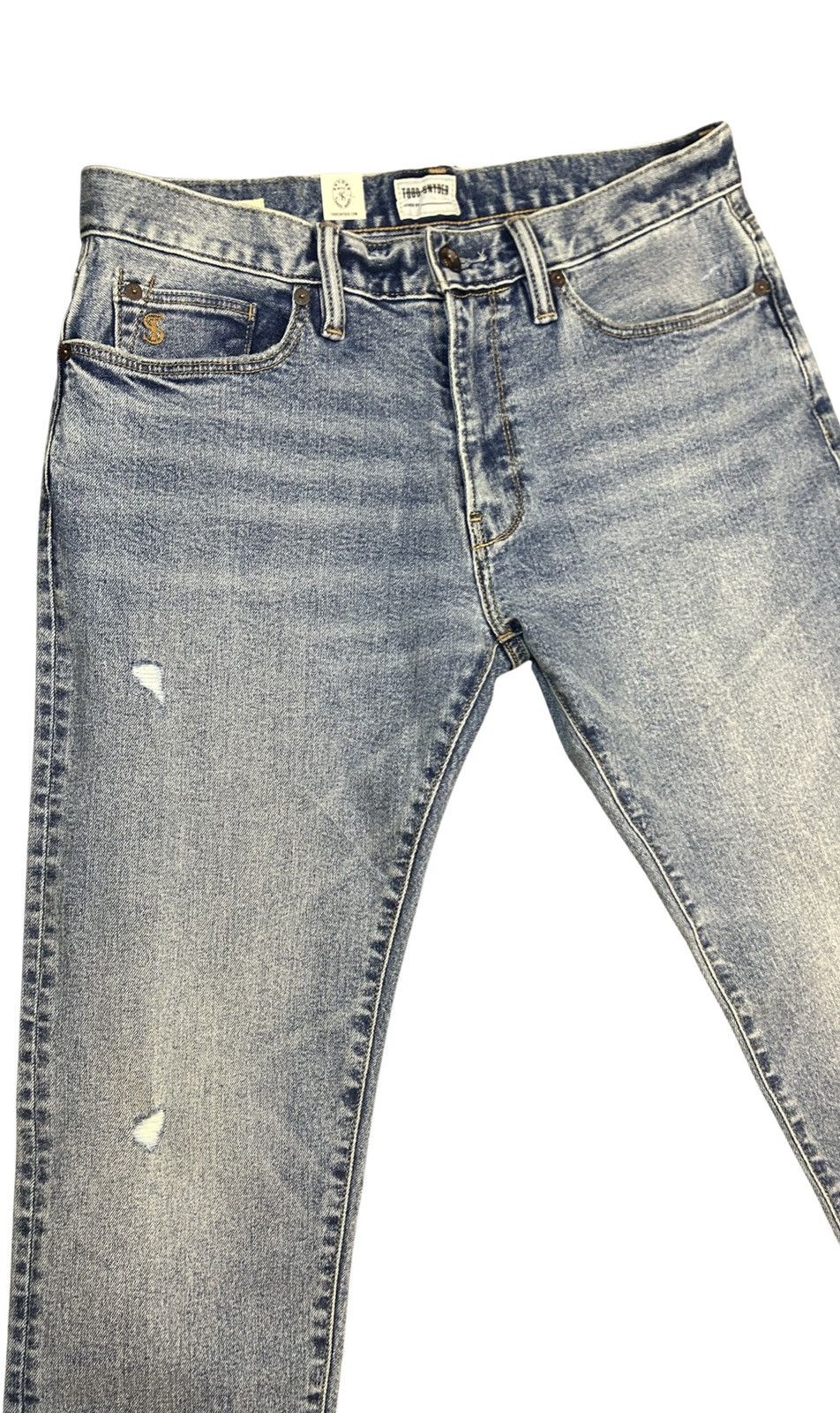 Todd Snyder Todd Snyder New York Blue Slim Fit Stretch Denim Jeans 32x32 Size US 32 / EU 48 - 2 Thumbnail