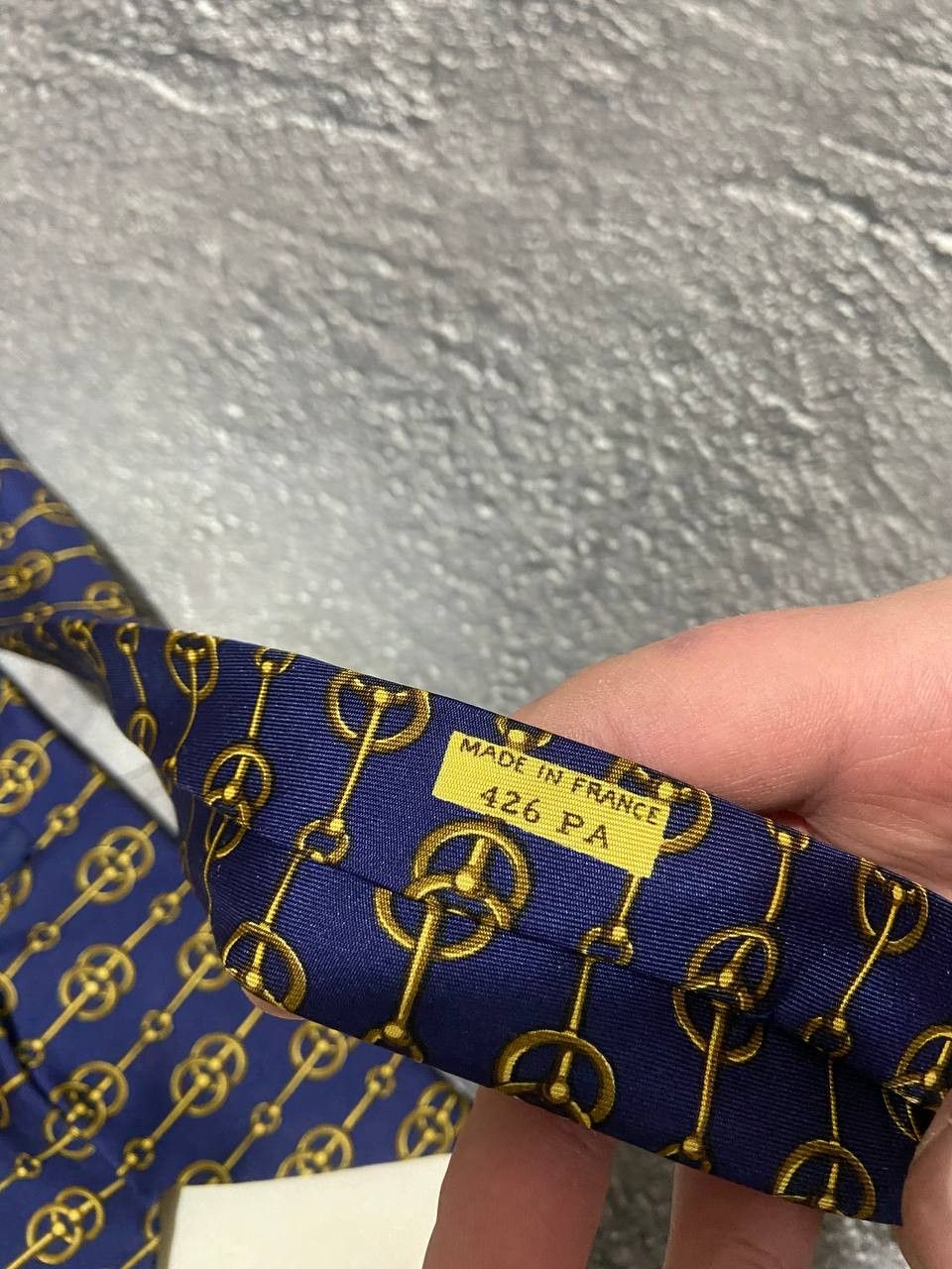 Hermes Vintage Hermes Mors et Gourmettes silk tie Size ONE SIZE - 3 Thumbnail