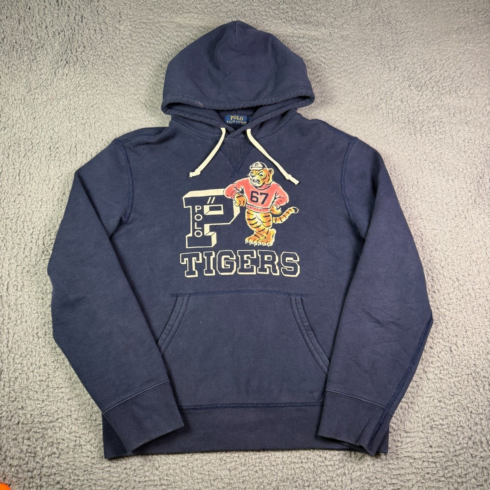 Polo Ralph Lauren Polo Ralph Lauren Tigers Varsity Hoodie M Flocked Single V Size US M / EU 48-50 / 2 - 2 Thumbnail