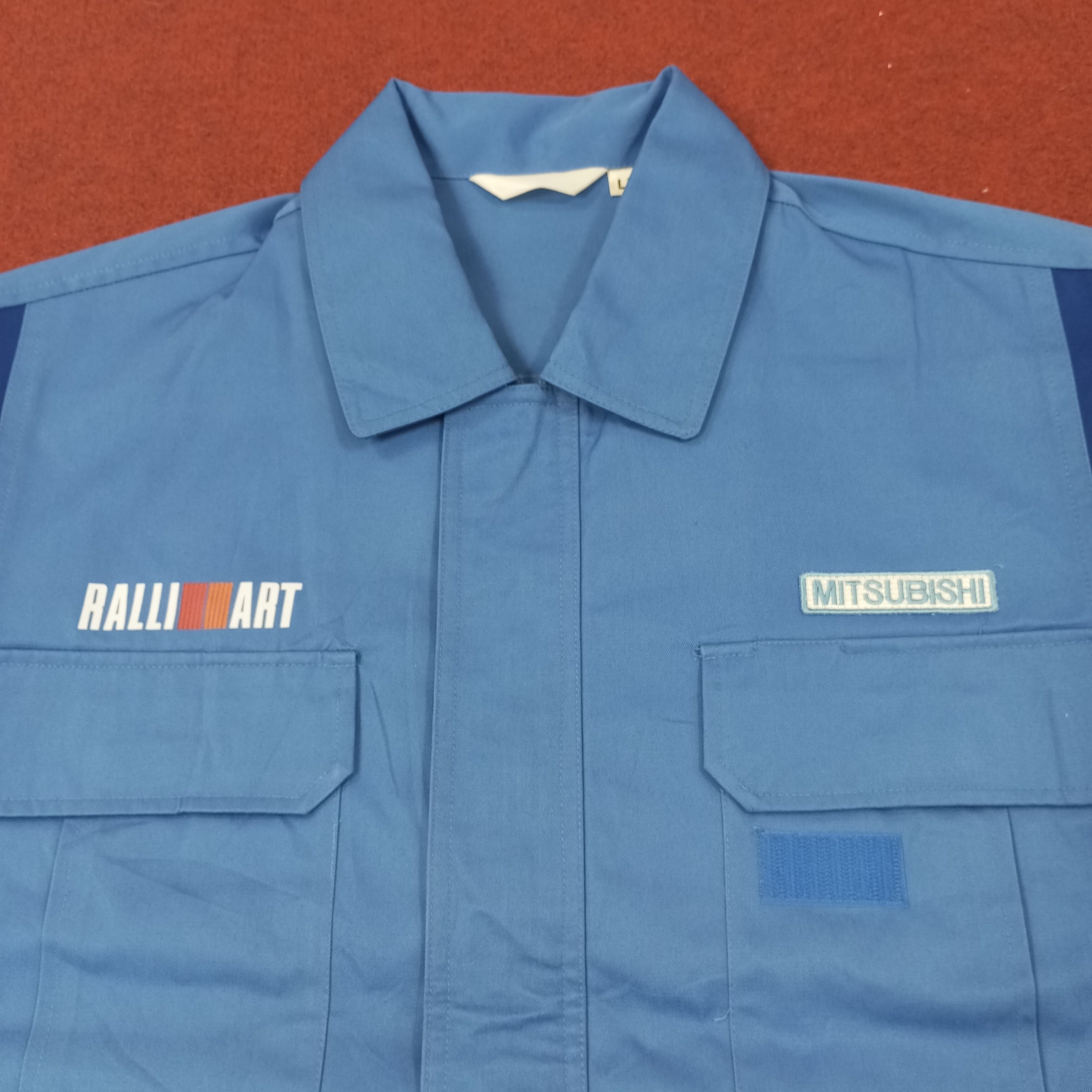Vintage Mitsubishi Ralli Art Motorsports Custom Art Jacket c246n16 Size US L / EU 52-54 / 3 - 4 Thumbnail