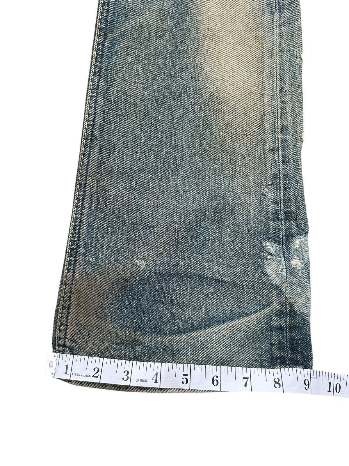 Kapital Rusty Flare Vintage Lee Distressed Denim Jeans Size US 31 - 23 Thumbnail