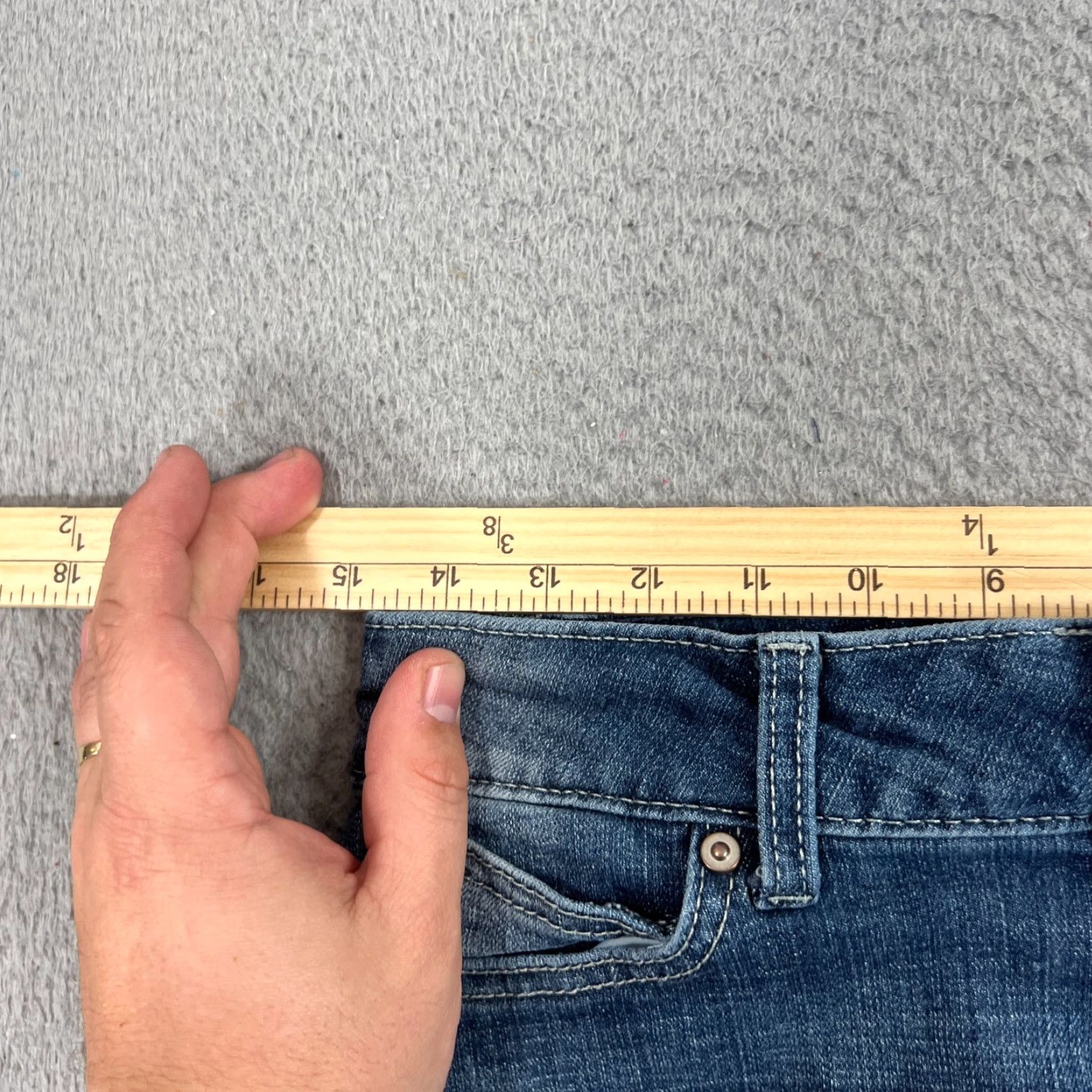 Wrangler Wrangler Jeans Women's Size 7 Straight Leg Blue Whisker Stretch Denim Size 28" / US 6 / IT 42 - 5 Thumbnail