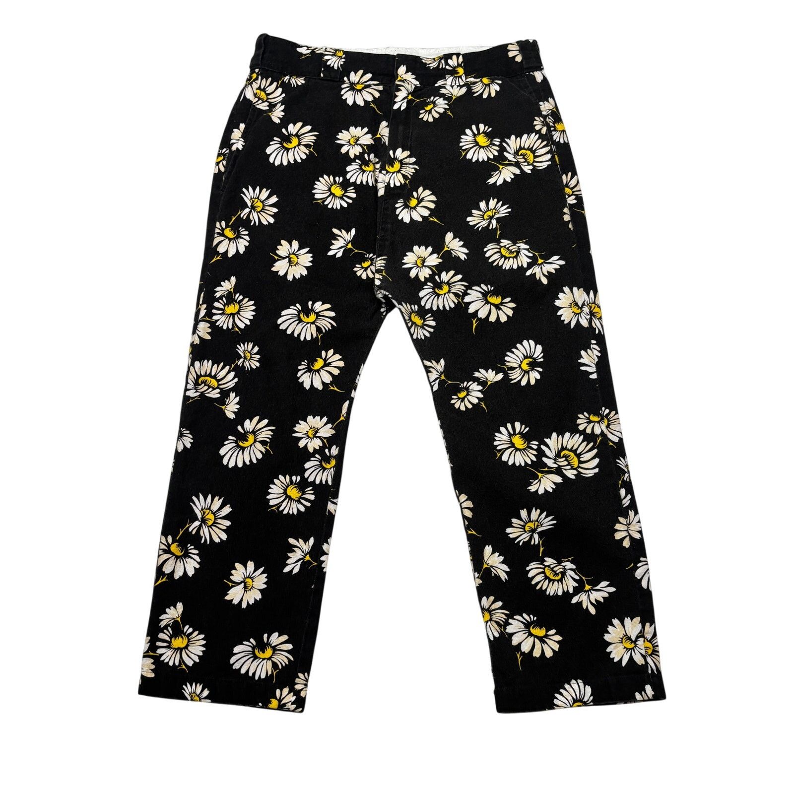 R13 R13 Daisy On Black Workwear Drop Pants Women's 26 Size 26" / US 2 / IT 38 - 1 Thumbnail