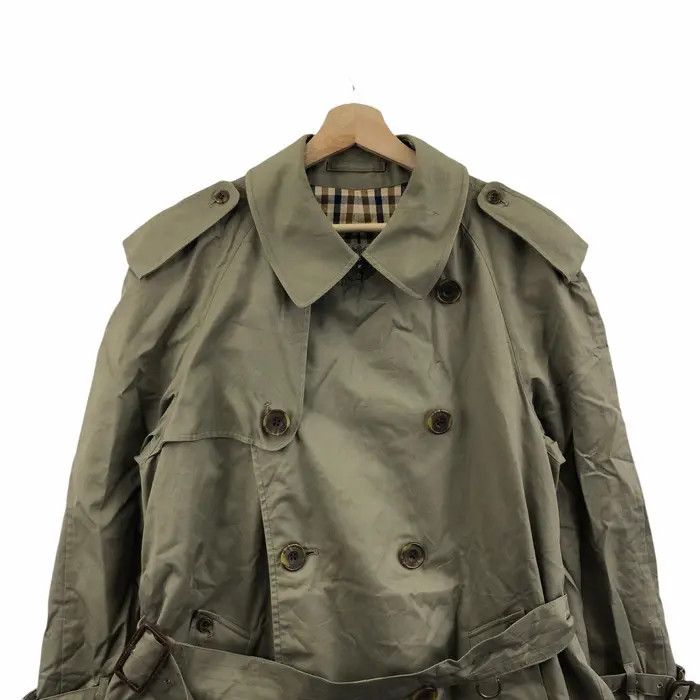 Aquascutum Vtg AQUASCUTUM LONDON Nova Check Trench Coat Jacket Parka Size US M / EU 48-50 / 2 - 2 Thumbnail