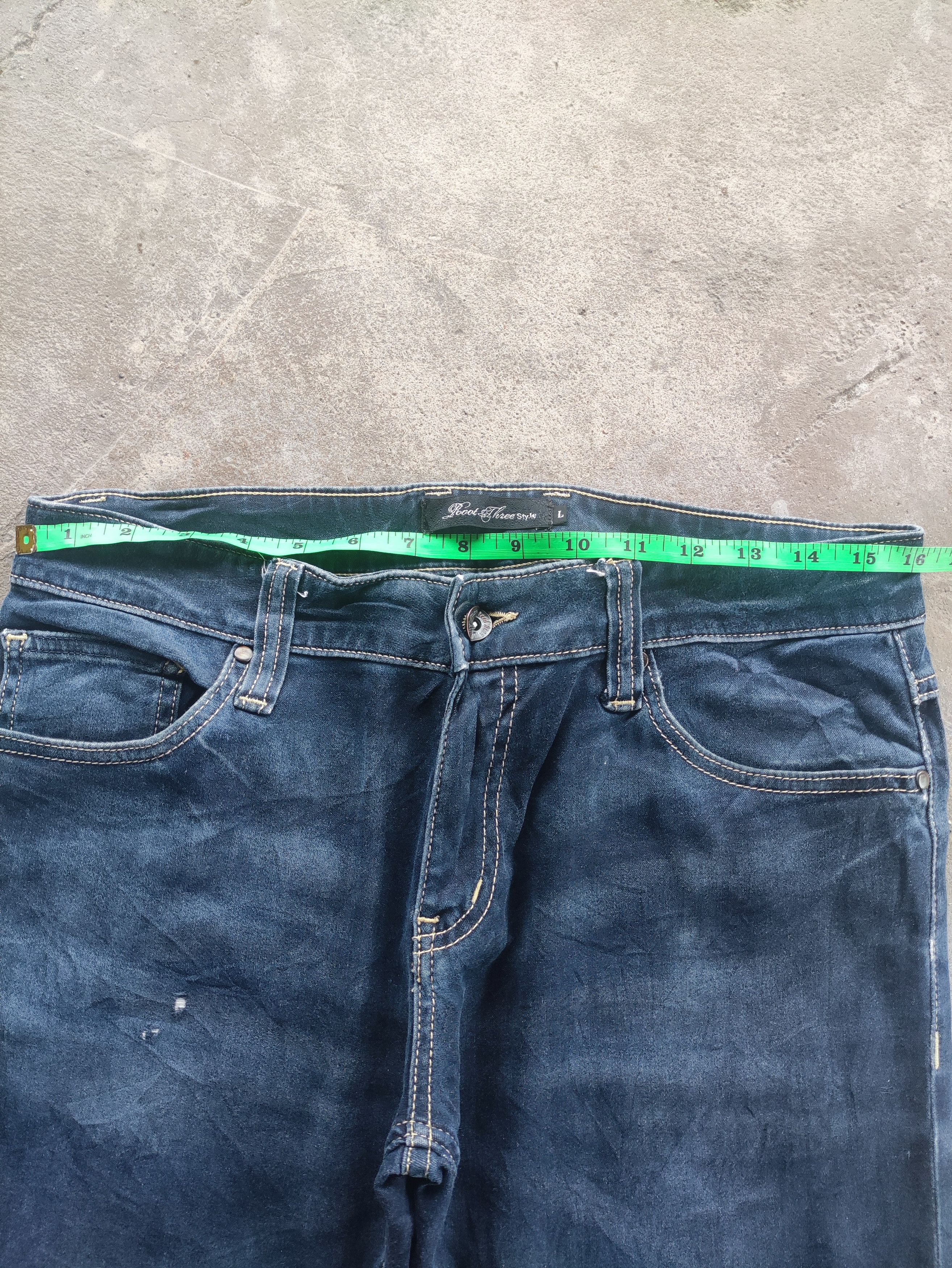 Japanese Brand Vintage Japanese Brand Straight Cut Ripped Pants Size US 34 / EU 50 - 5 Thumbnail