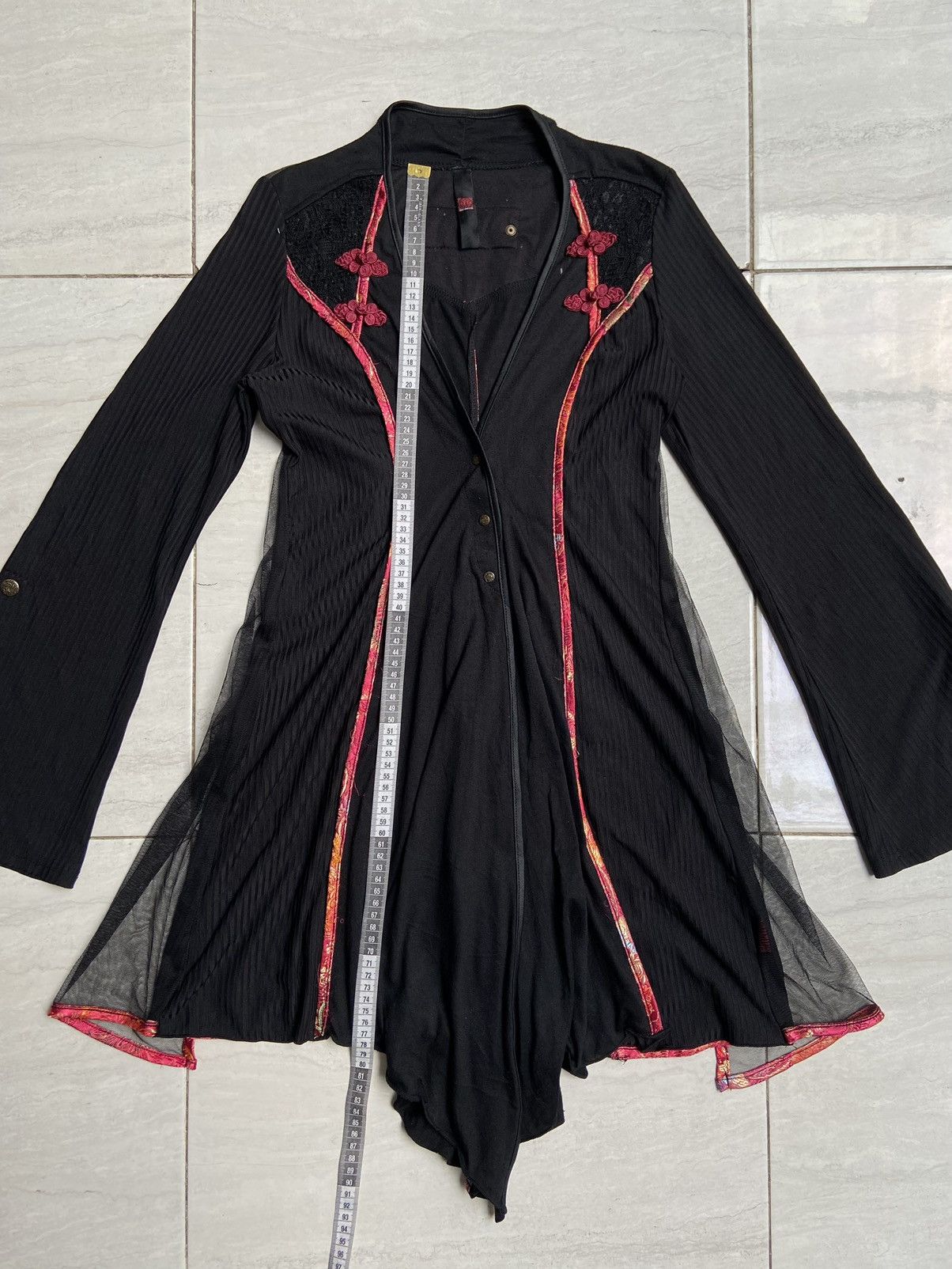Jean Paul Gaultier × Seditionaries OZZ ONESTE Black Cardigan Size US XS / EU 42 / 0 - 2 Thumbnail