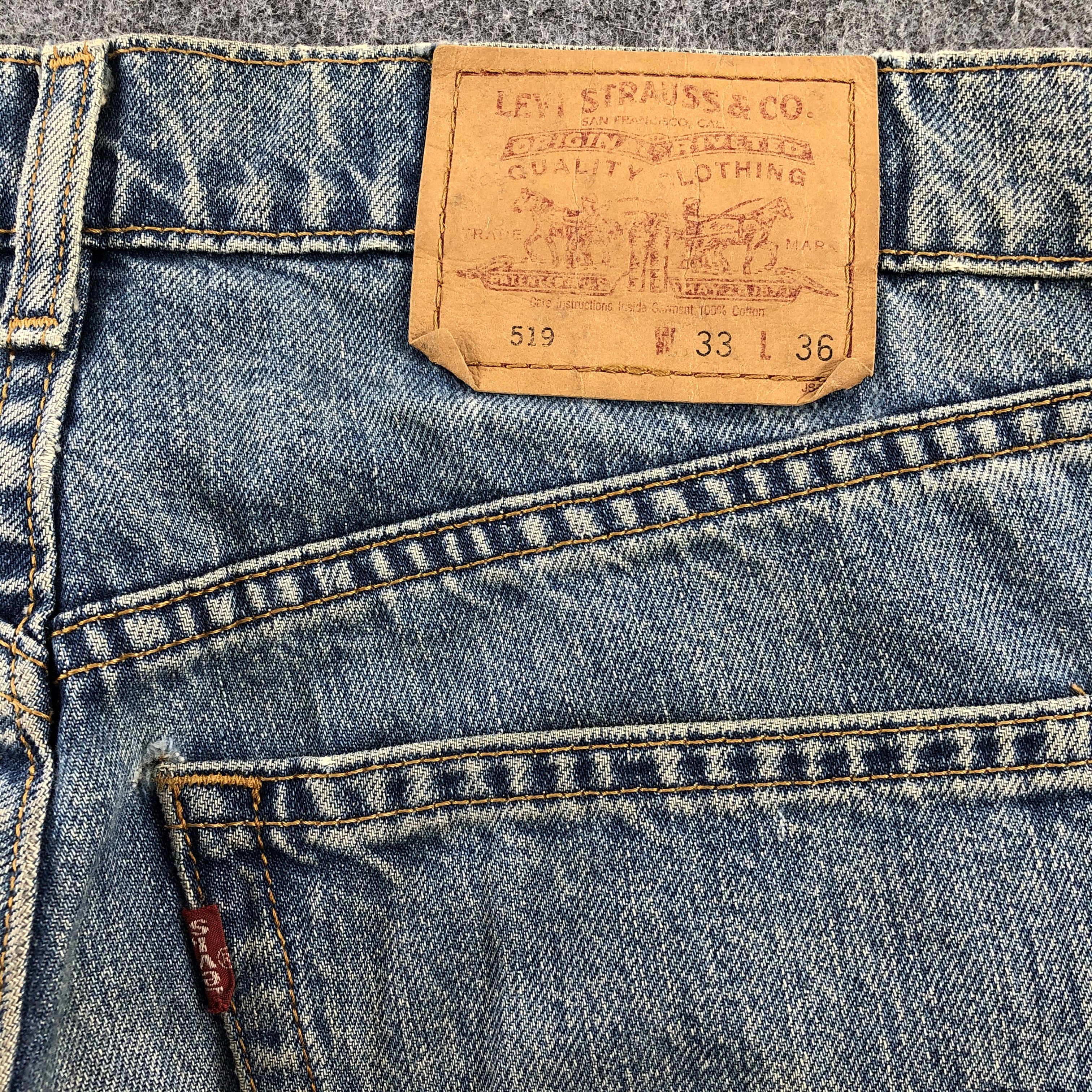 Levi's 90s Vintage Light Wash Levis 519 Jeans-JM1916 Size US 33 - 6 Thumbnail