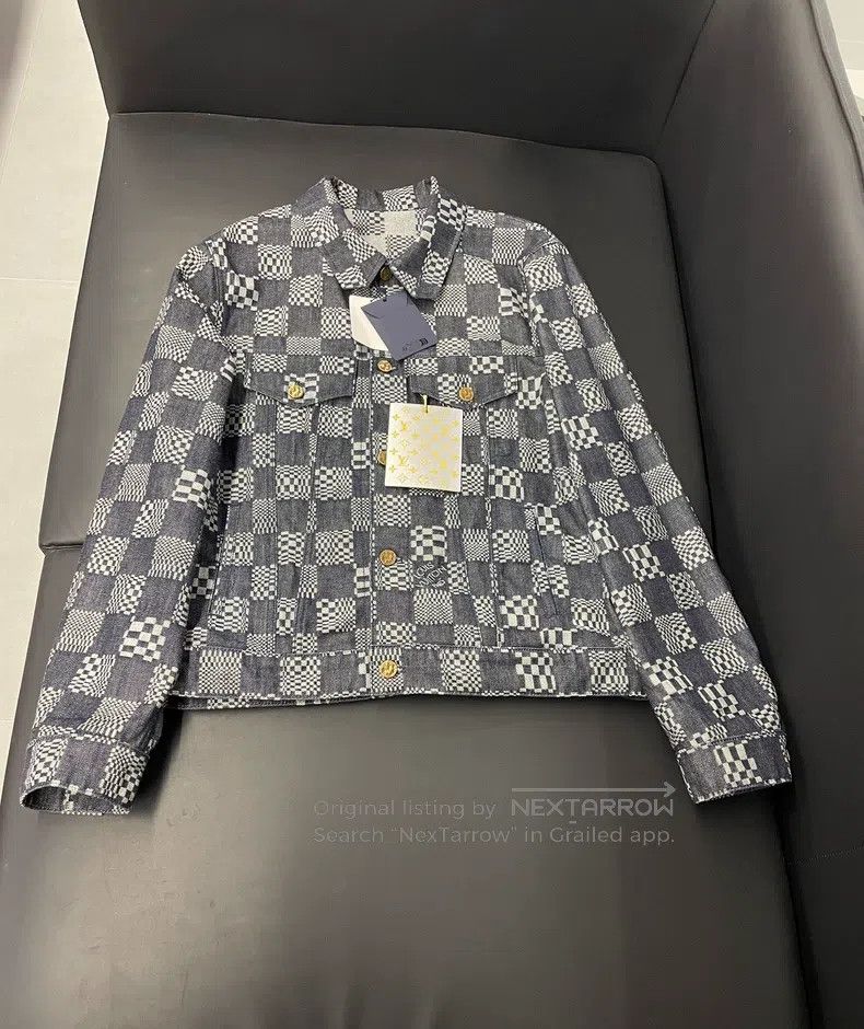 Louis Vuitton Louis Vuitton Checkerboard denim jacket Size US L / EU 52-54 / 3 - 1 Thumbnail