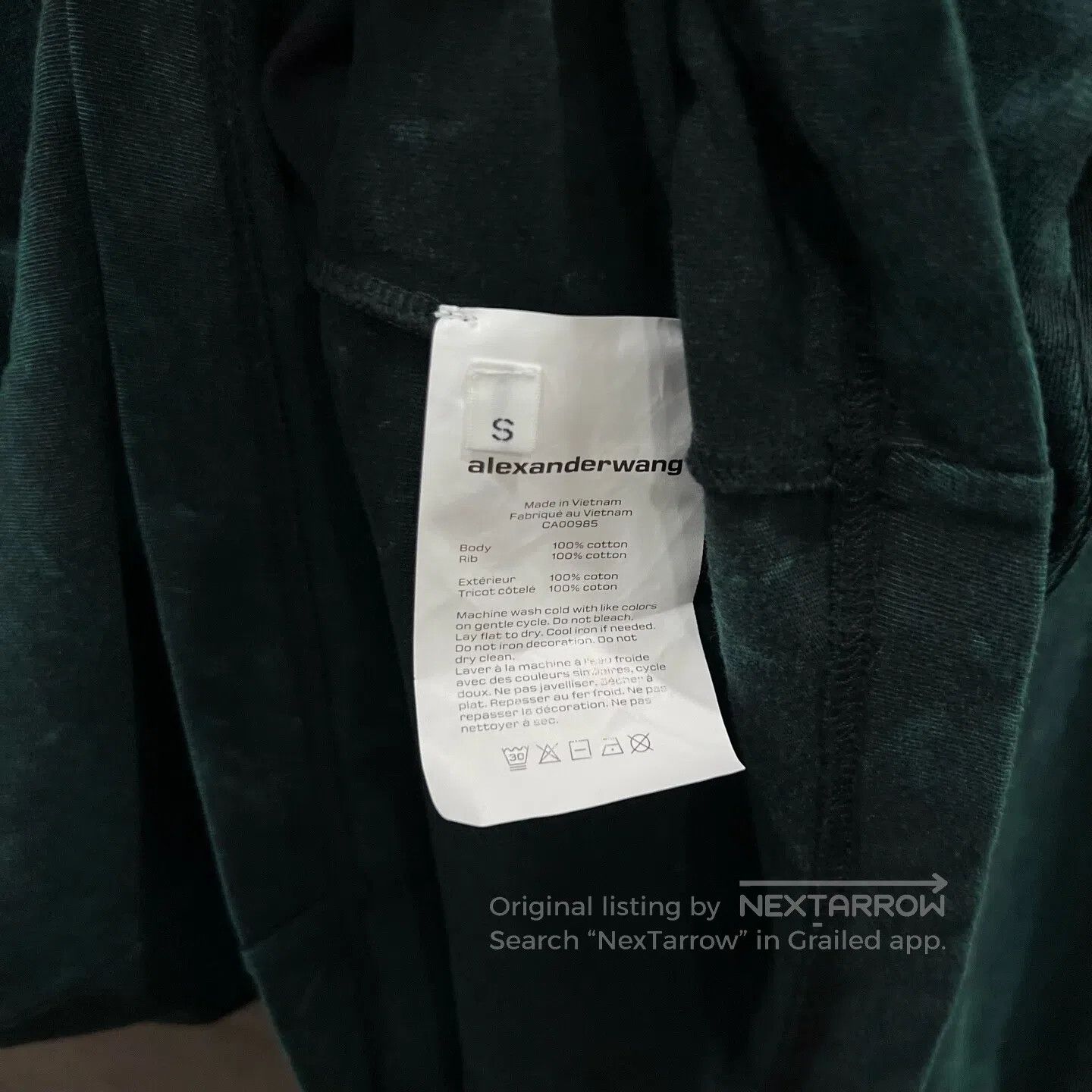Alexander Wang Alexander Wang Cotton Long Sleeve T-Shirt| Size US S / EU 44-46 / 1 - 4 Thumbnail