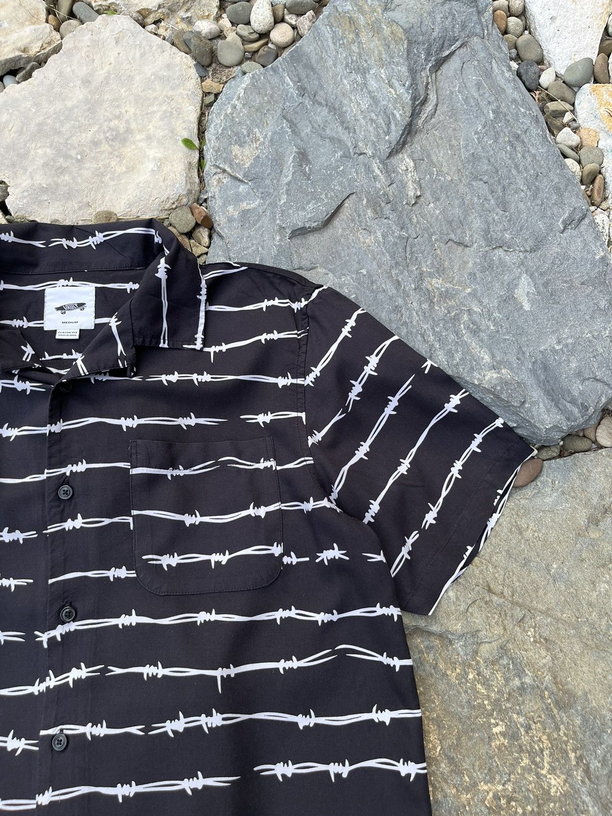 Vans Vans Vault shirt OG barbed wire pocket echidna full print Size US M / EU 48-50 / 2 - 2 Thumbnail