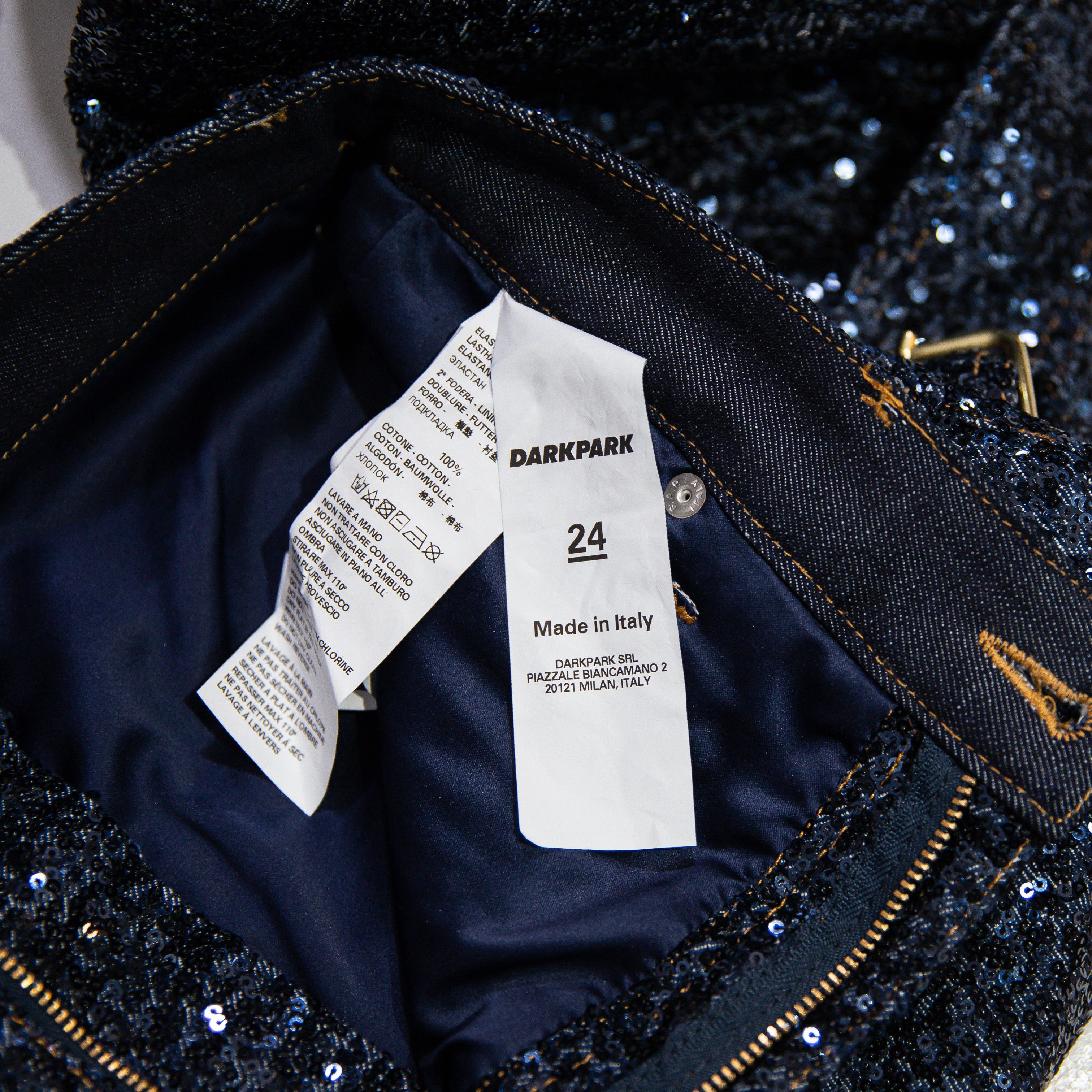 Other Darkpark Women's Sequin Sparkle Embellished Size 24" / US 00 / IT 34 - 3 Thumbnail