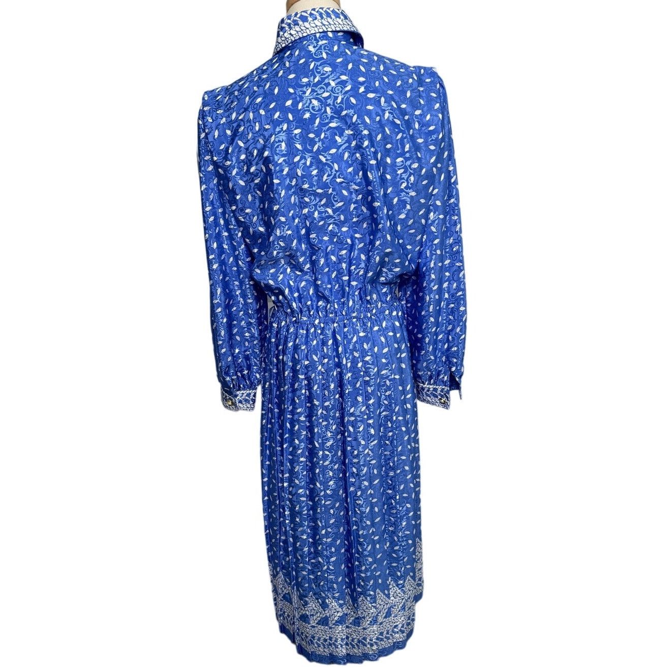 Vintage Vintage Schrader long sleeve leaf print secretary dress 6 Size M / US 6-8 / IT 42-44 - 5 Thumbnail