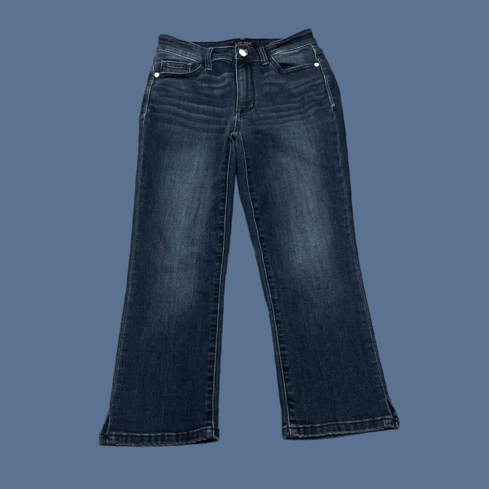 Vintage VINTAGE Exc Cond Judy Blue Jeans Womens 26 Skinny Capris Medium Blue 3/26 Size 26" / US 2 / IT 38 - 1 Thumbnail