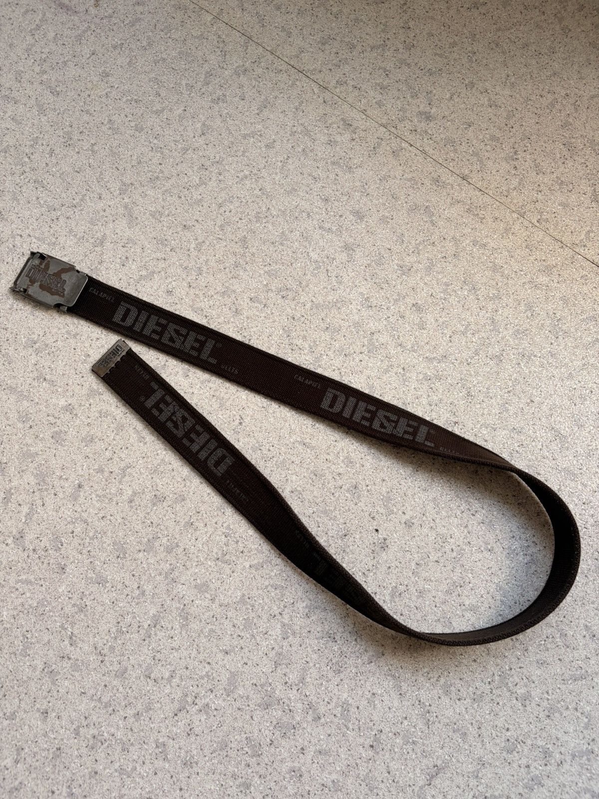 Diesel Vintage Diesel Calapiel Y2K Distressed Metal Buckle Belt Size ONE SIZE - 1 Thumbnail