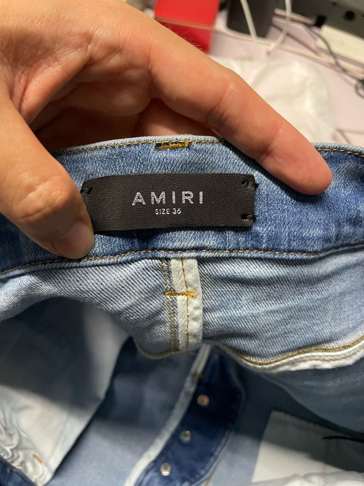 Amiri Amiri Shotgun Ripped Skinny Jeans Size US 36 / EU 52 - 11 Thumbnail