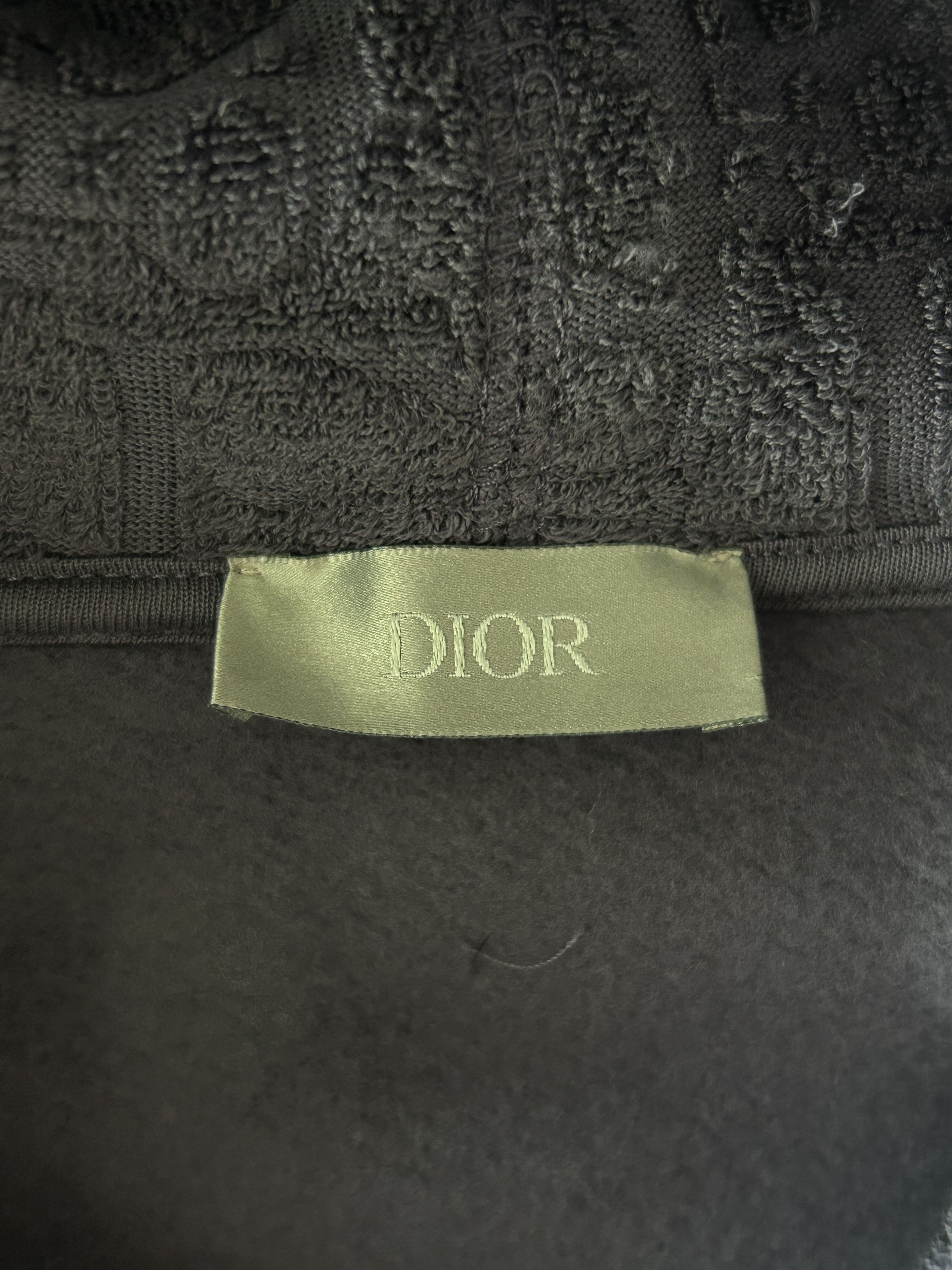 Dior Dior Navy Oblique Towel Hoodie Size US XXL / EU 58 / 5 - 3 Thumbnail