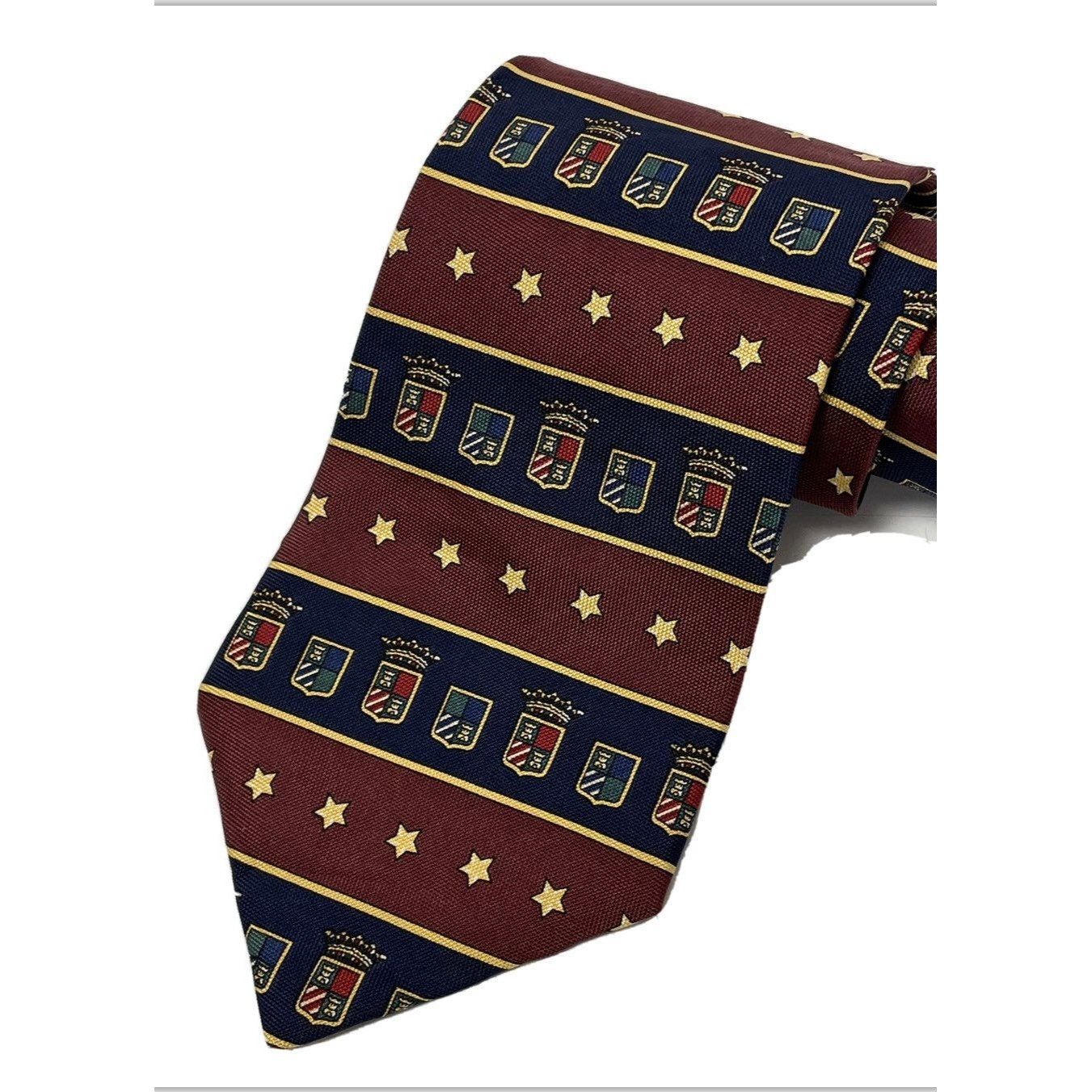 Tommy Hilfiger NoS New NWT Tommy Hilfiger Crest Logo Silk Necktie Size ONE SIZE - 1 Thumbnail