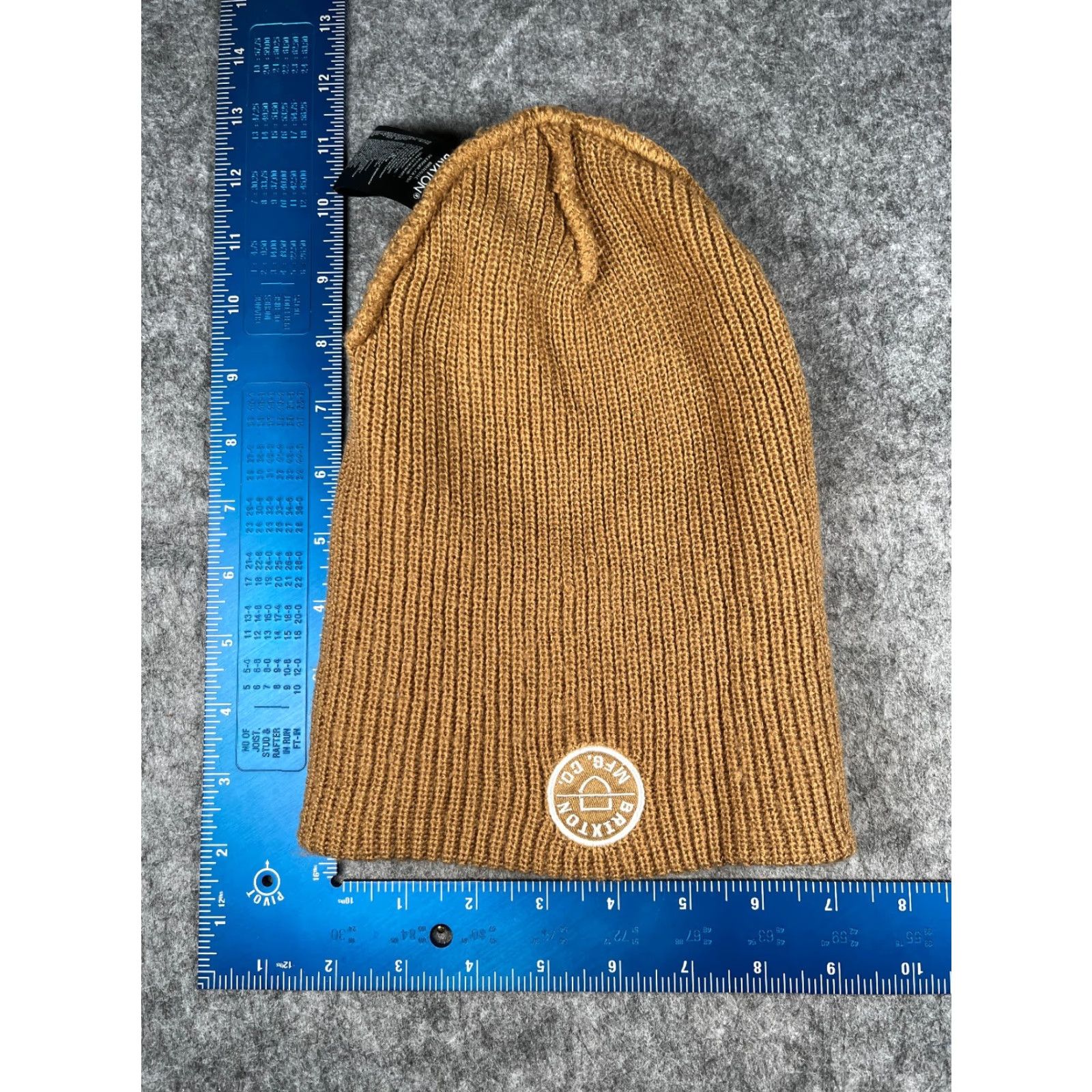 Brixton VINTAGE Brixton Beanie Knit Adult One Size Brown Beige 100% Acrylic Skate Cap Men Beanie, Brixton Mfg, Brown Size ONE SIZE - 5 Thumbnail