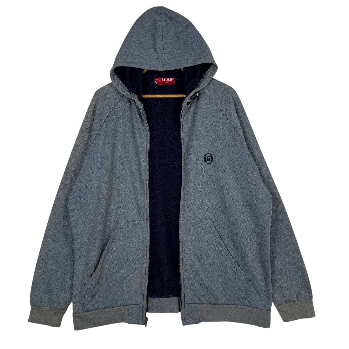 Stussy 🔥 Vintage Stussy Zip Up Hoodie Made In Usa Size US L / EU 52-54 / 3 - 4 Thumbnail