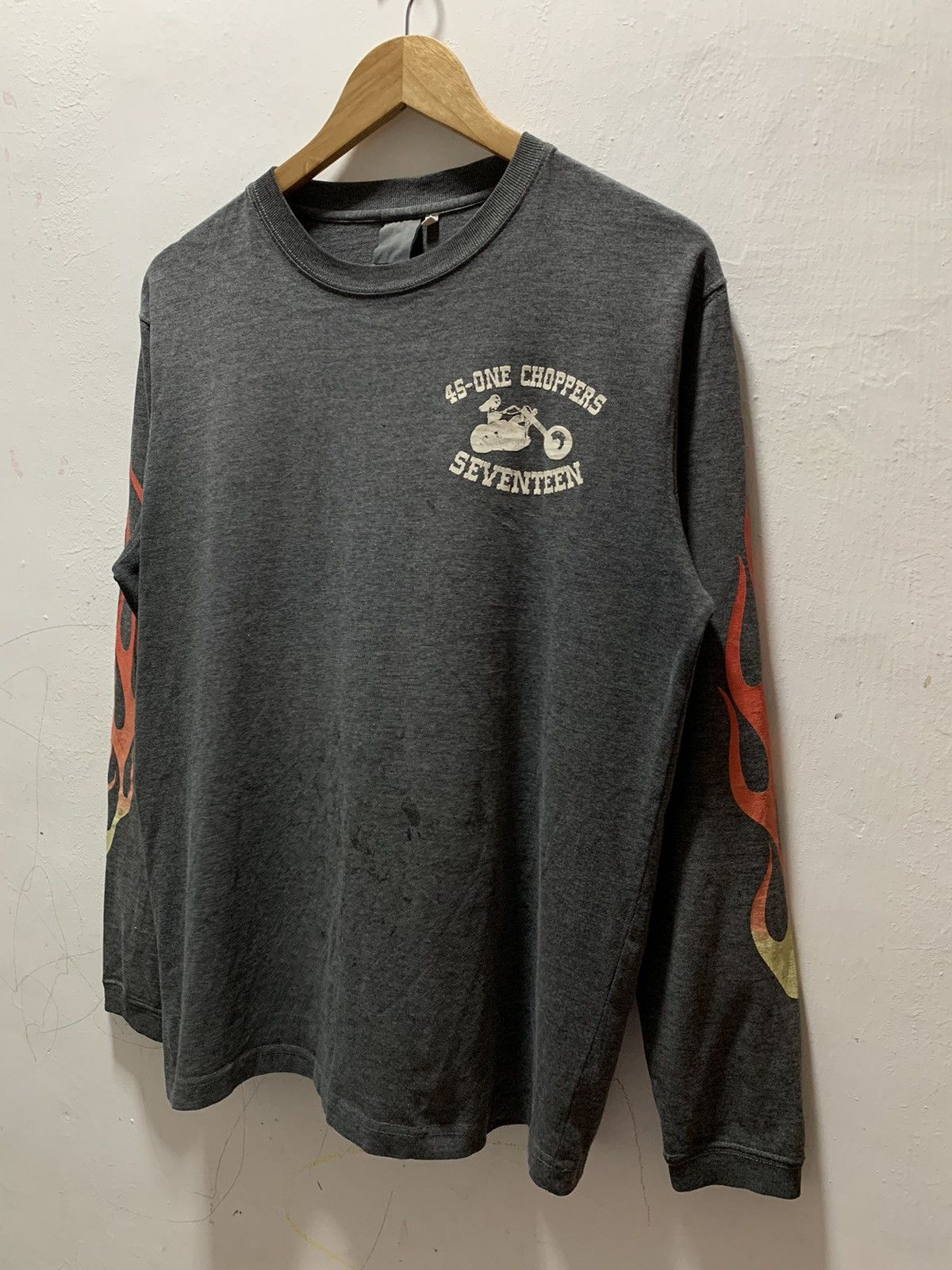 Other Vintage 45 One Choppers Flame Sleeve Shirt L Size US L / EU 52-54 / 3 - 3 Thumbnail