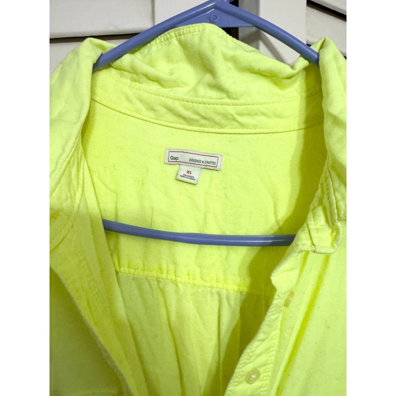 Gap Gap neon yellow tunic drawstring shirt dress size XL Size XL / US 12-14 / IT 48-50 - 3 Thumbnail