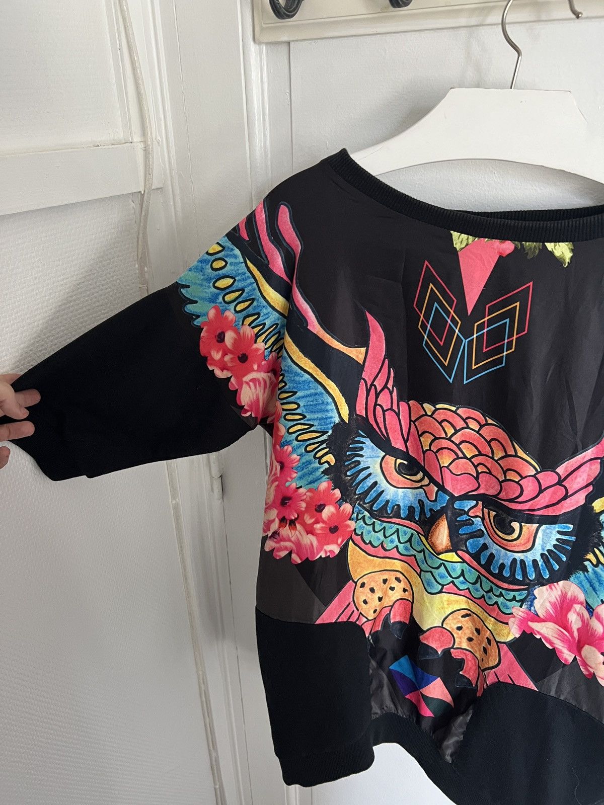 Japanese Brand Y2K 2010 swag owl print psychedelic art Jeremy Scott vibe Size ONE SIZE - 3 Thumbnail