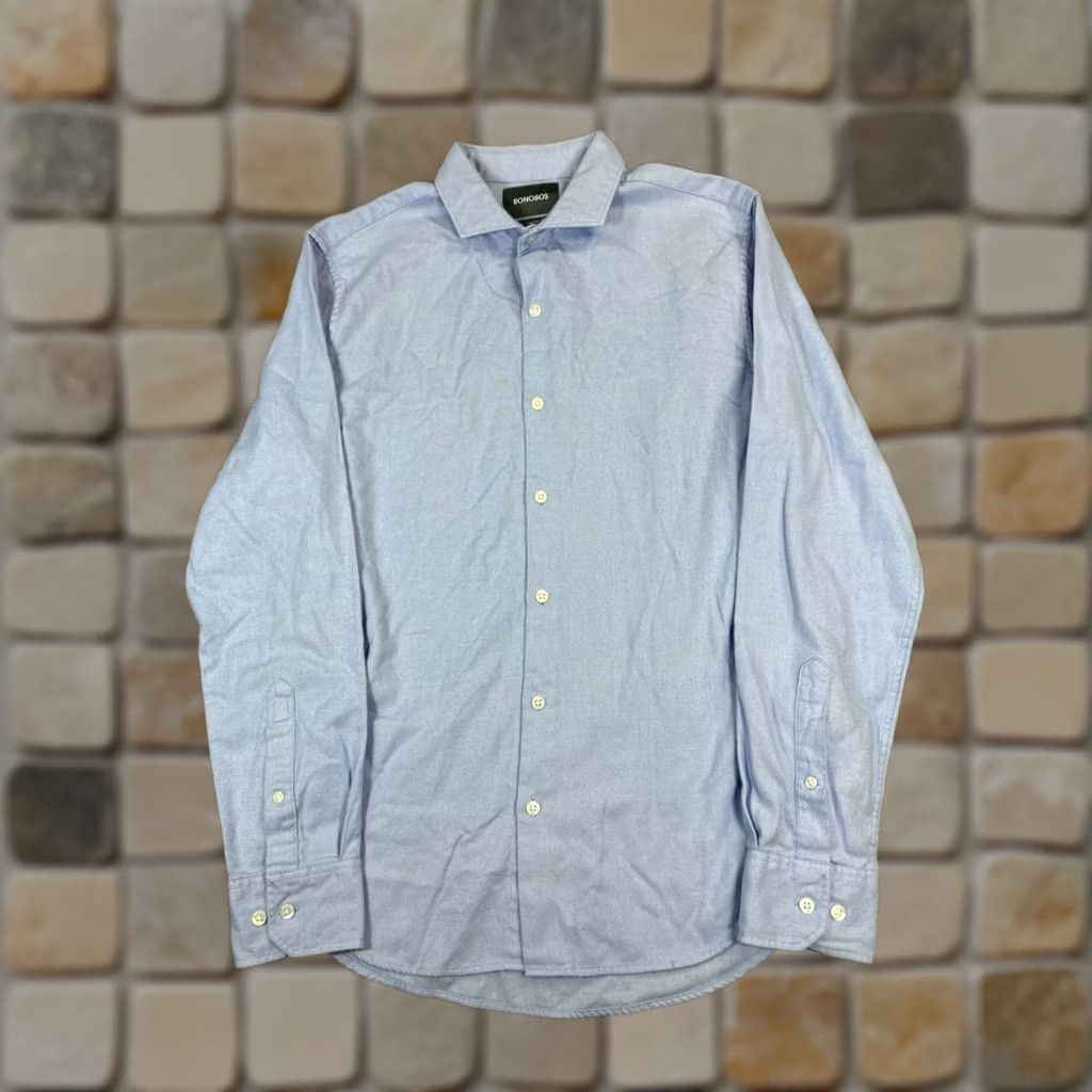 Bonobos Bonobos Shirt Mens Medium Blue Cotton Button Up Size US M / EU 48-50 / 2 - 1 Thumbnail