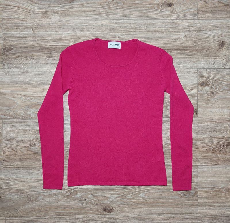 Vintage 100% cashmere sweater jumper pink luxury soft classy Size S / US 4 / IT 40 - 1 Thumbnail