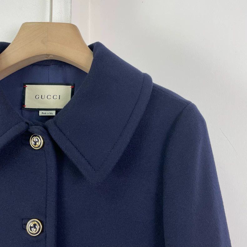 Gucci GucciDark blue gold-buttoned coat 2503-Nextarrow Size US XXS / EU 40 - 4 Thumbnail