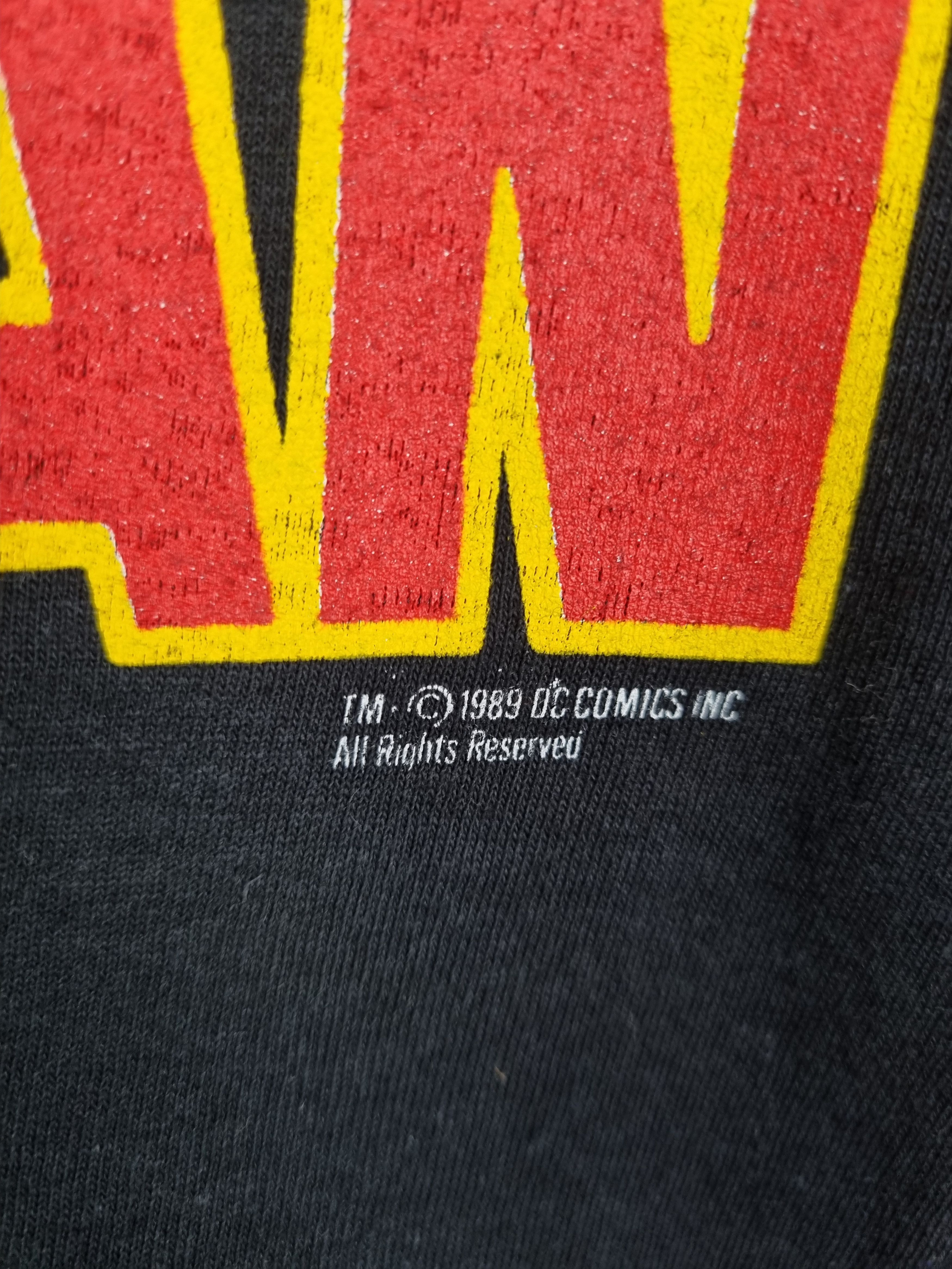 DC Comics × Vintage Rare 1989 BATMAN Single Stitch Big Print Tee shirt Size US S / EU 44-46 / 1 - 6 Thumbnail
