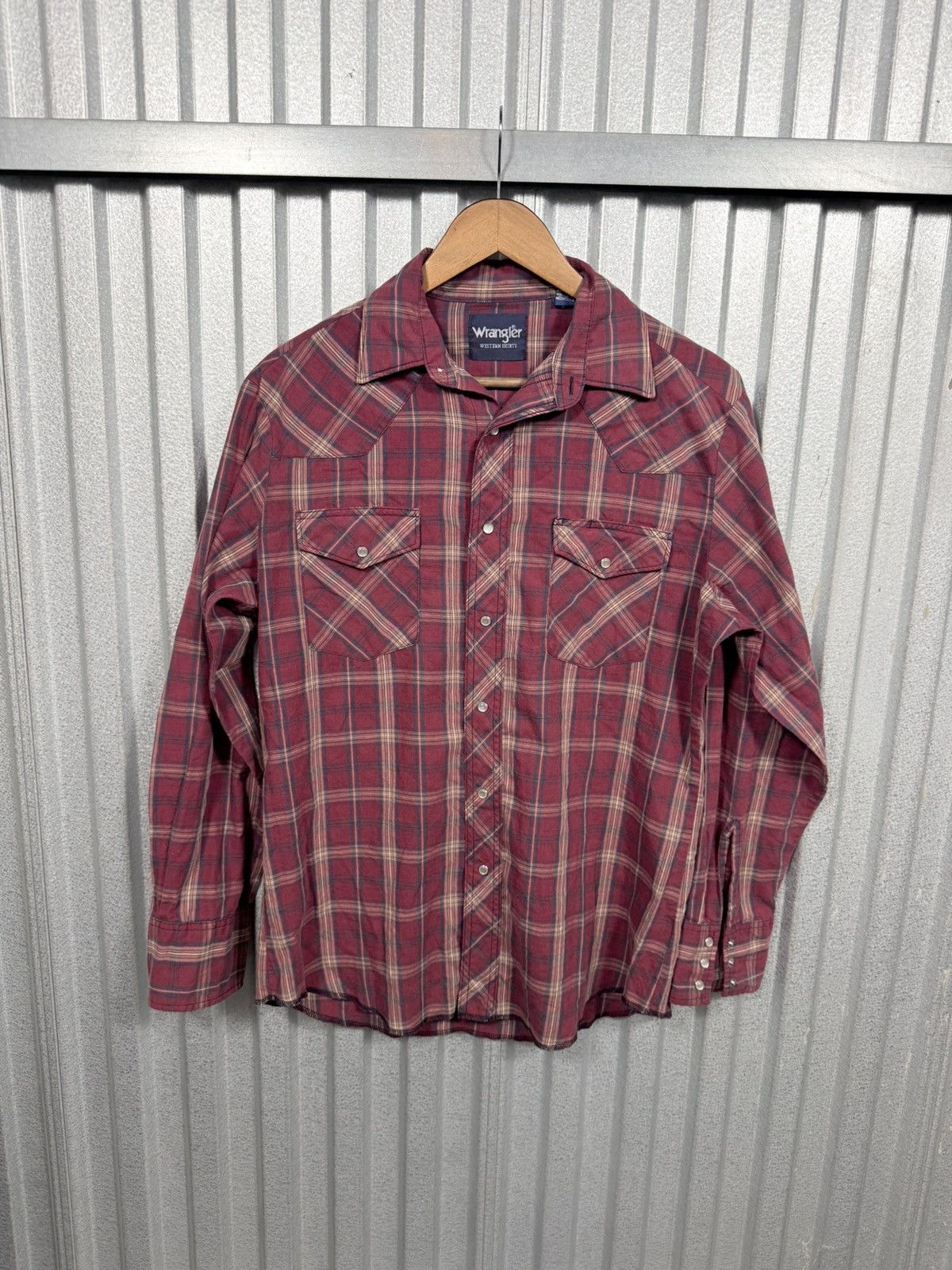 Wrangler Vintage Wrangler Pearl Snap Western Plaid Button Up Shirt Size US M / EU 48-50 / 2 - 5 Thumbnail