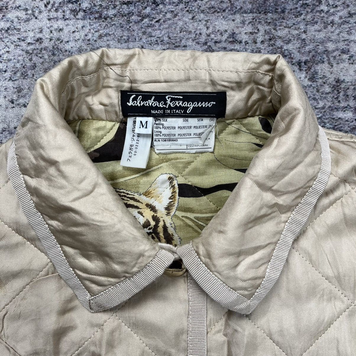 Salvatore Ferragamo × Vintage Vintage Salvatore Ferragamo quilted jacket Size M / US 6-8 / IT 42-44 - 8 Thumbnail