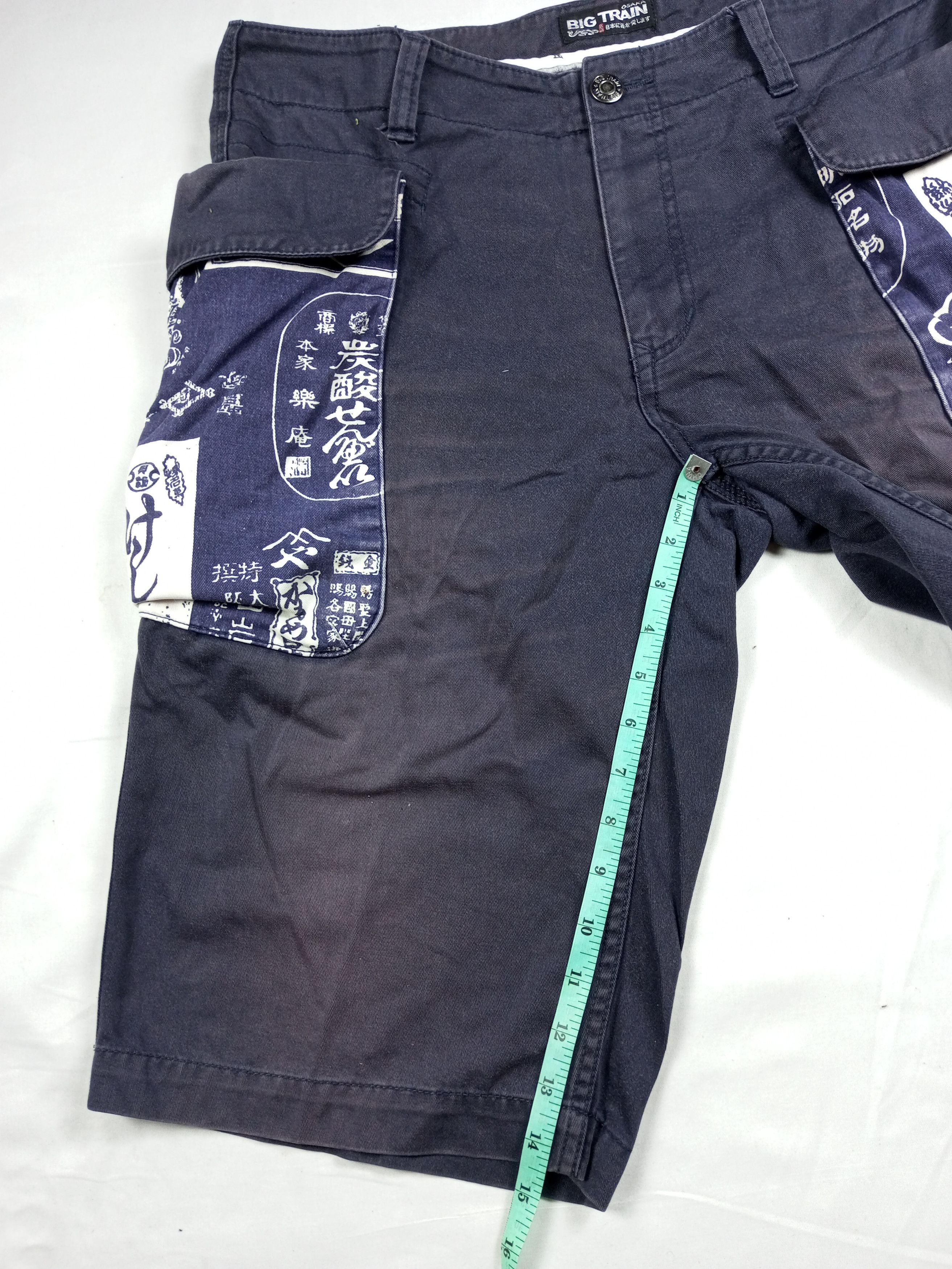 Japanese Brand Vintage 90s BIG TRAIN Faded Japanese Shorts Cargo Style Size US 38 / EU 54 - 11 Thumbnail