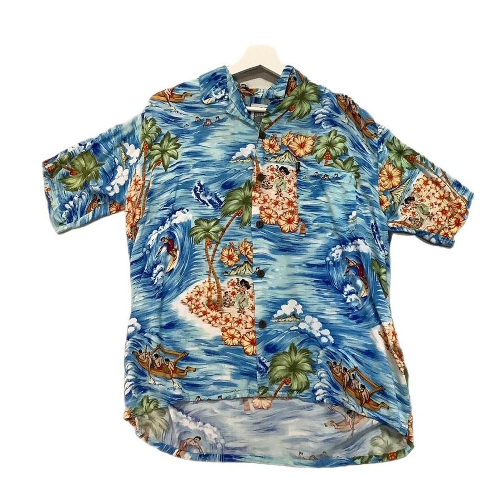 Vintage Hawaiian ocean button down shirt Size US S / EU 44-46 / 1 - 1 Thumbnail
