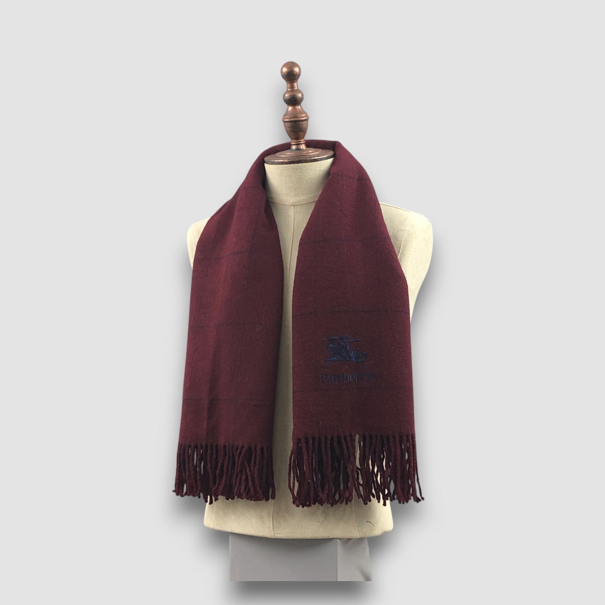 Burberry Vintage Burberry Scarf Muffler Wool Stole Shawls Scarves Size ONE SIZE - 2 Thumbnail