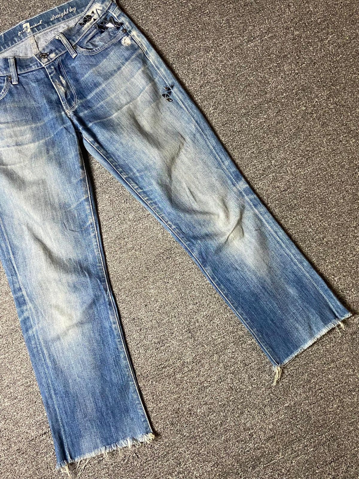 Japanese Brand × Jean × Vintage 7 For All Mankind Distressed Denim Jeans (128) Size US 30 / EU 46 - 8 Thumbnail