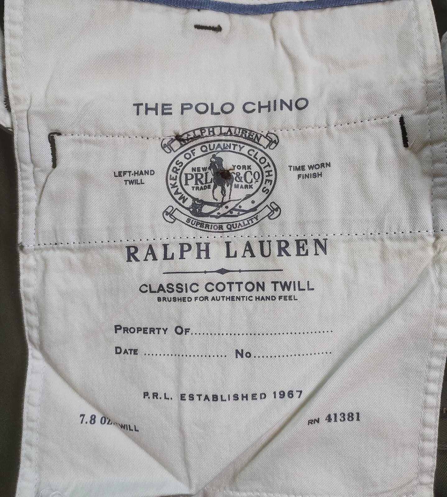 Polo Ralph Lauren Polo Ralph Lauren Classic Fit Chino Pant ATP 0075 Size US 40 / EU 56 - 7 Thumbnail
