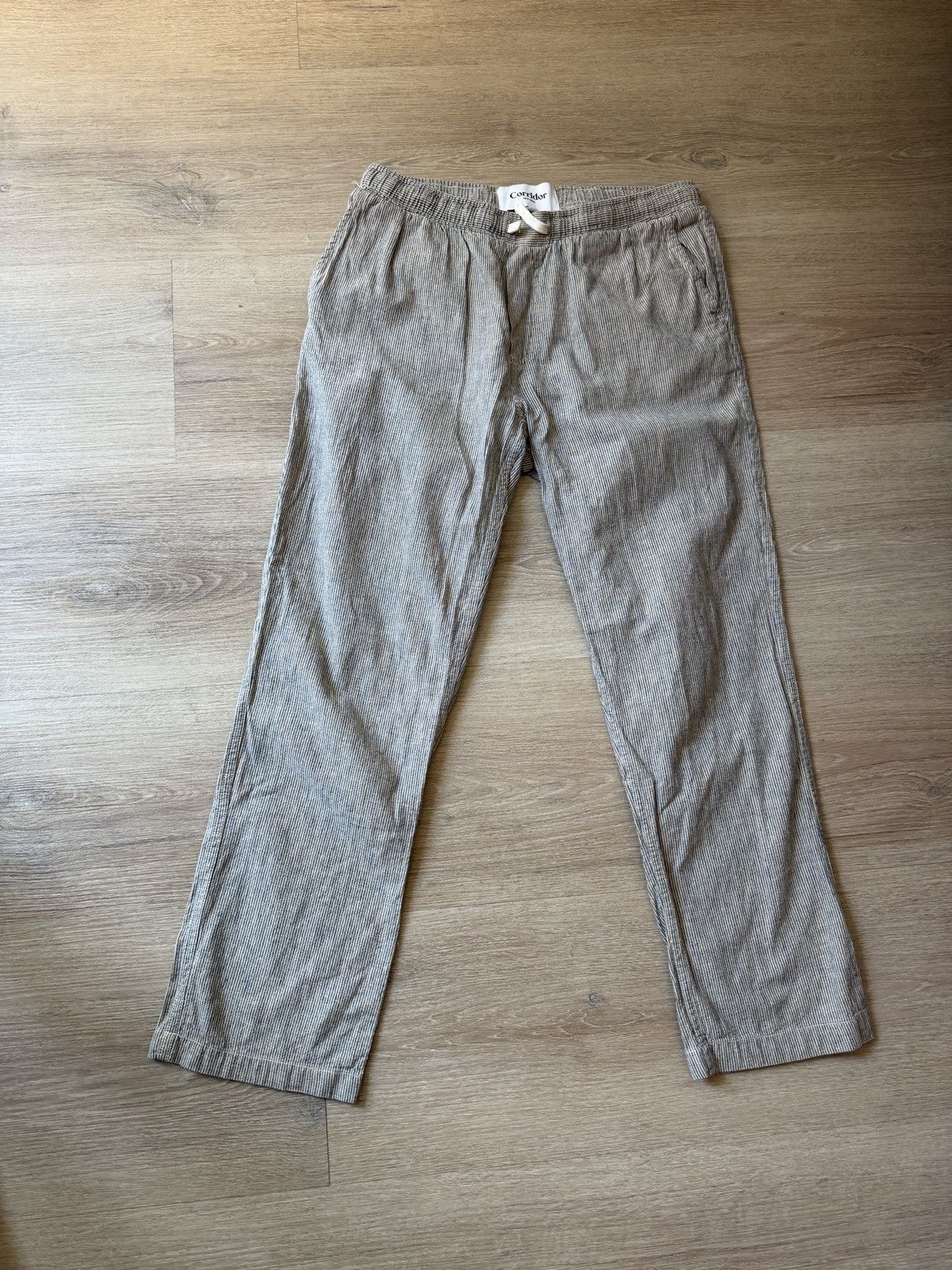 Corridor Corridor Linen/Cotton Striped Pants Size US 30 / EU 46 - 1 Thumbnail