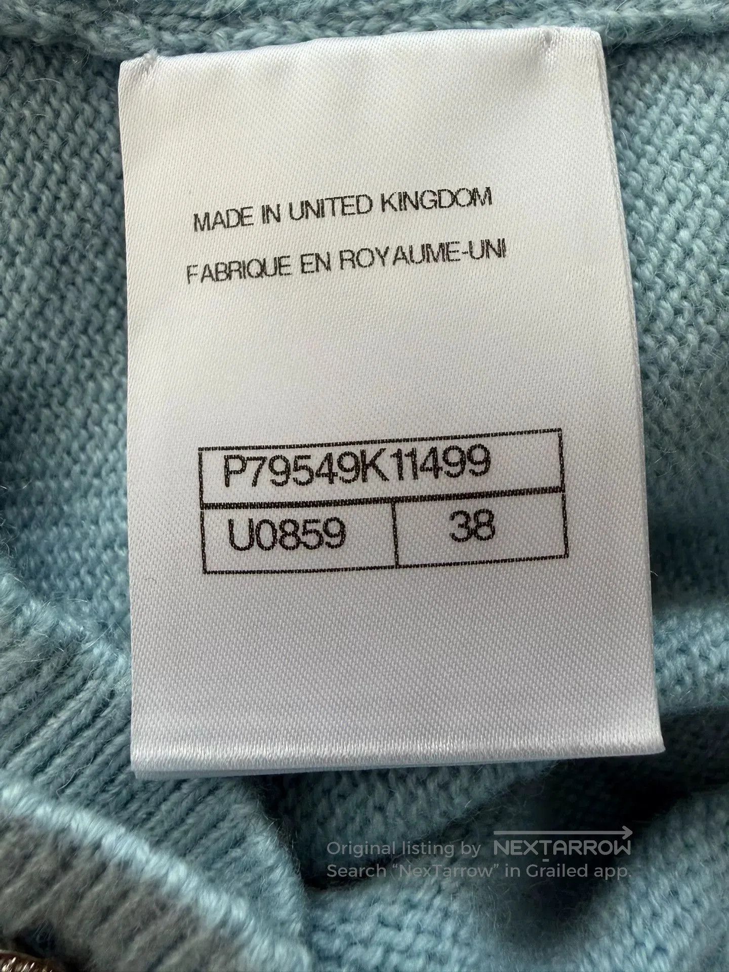 Chanel Chanel 25S Blue Cashmere Cardigan. Size US S / EU 44-46 / 1 - 5 Thumbnail