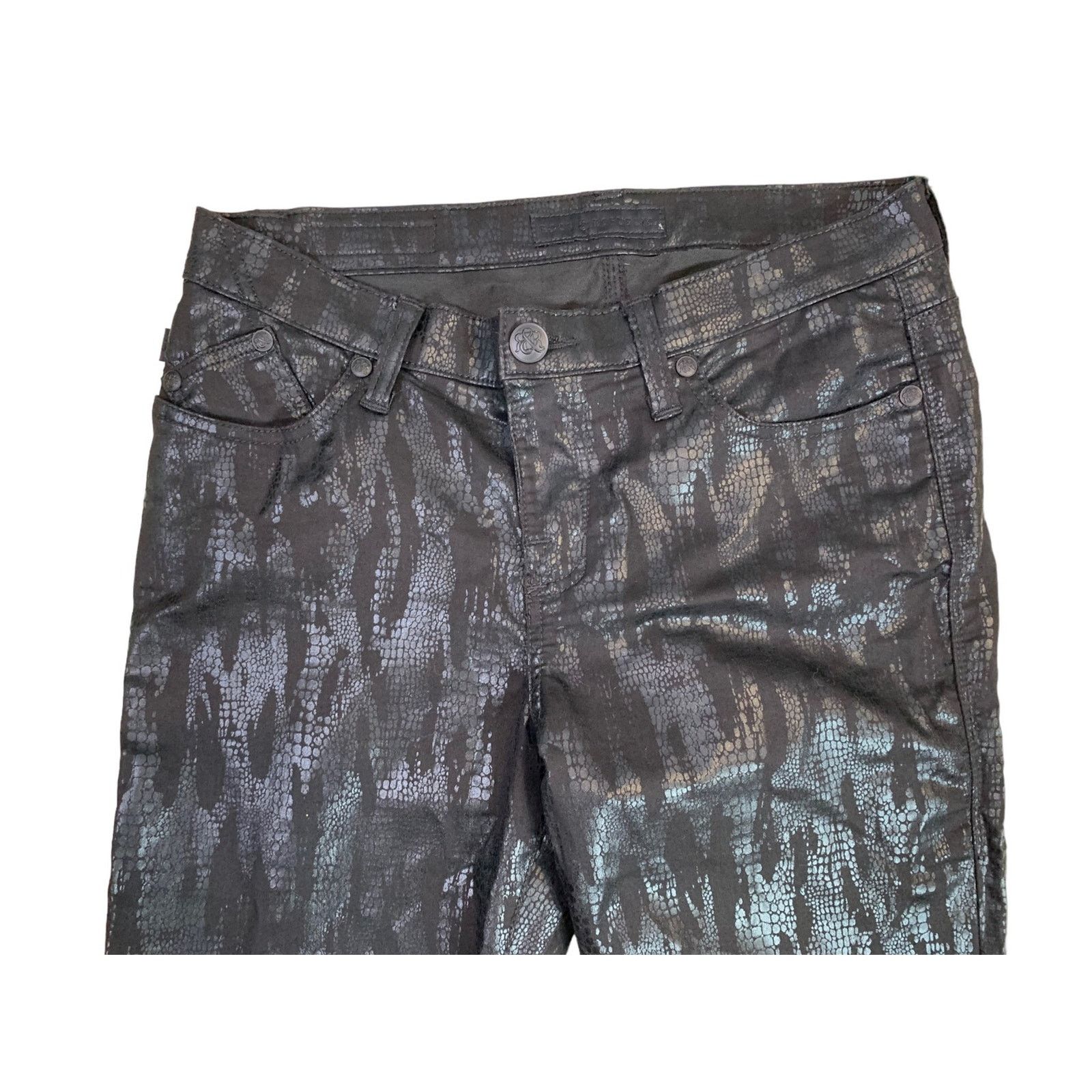 Rock & Republic Rock & Republic Berlin Jeans R010120 Black Pant Women 12M Size 32" / US 10 / IT 46 - 3 Thumbnail