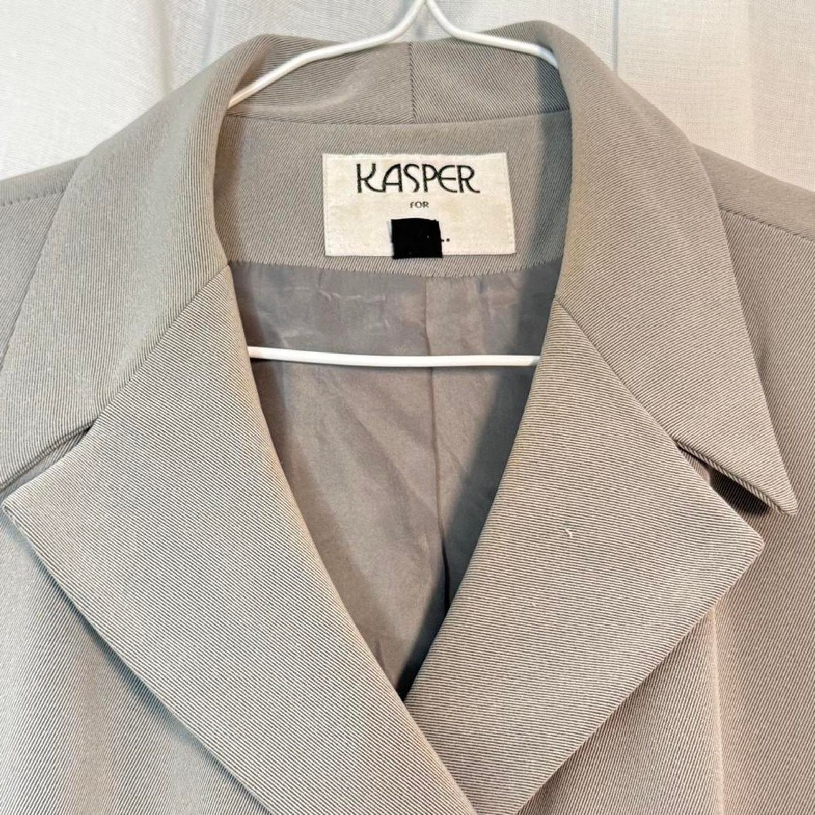 Kasper Vintage Double-Breasted Blazer Dress ✿ Size L / US 10 / IT 46 - 3 Thumbnail