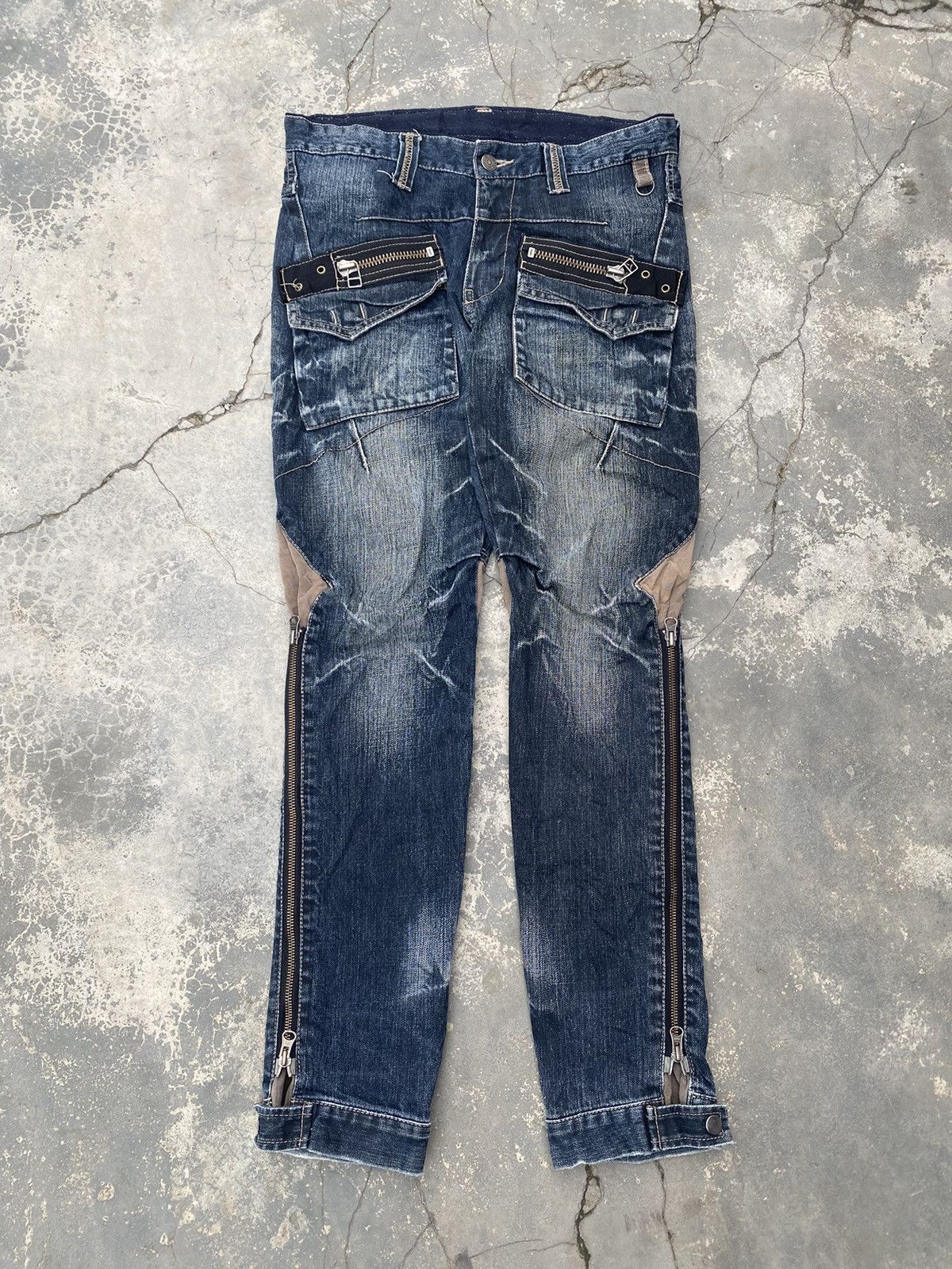 If Six Was Nine PPFM Seditionaries Adjustable Zipper Jeans Size US 31 - 3 Thumbnail